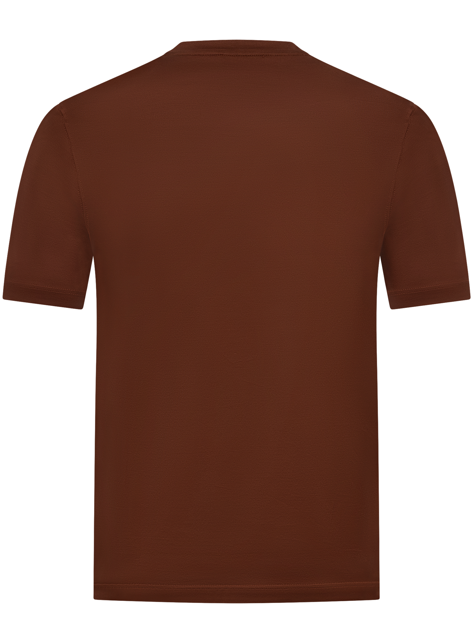 T-shirt van katoen | ROOD-BRUIN