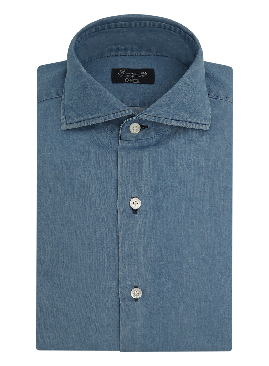 Denim overhemd van katoen | LGHT BLUE DENIM