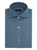 Denim overhemd van katoen | LGHT BLUE DENIM