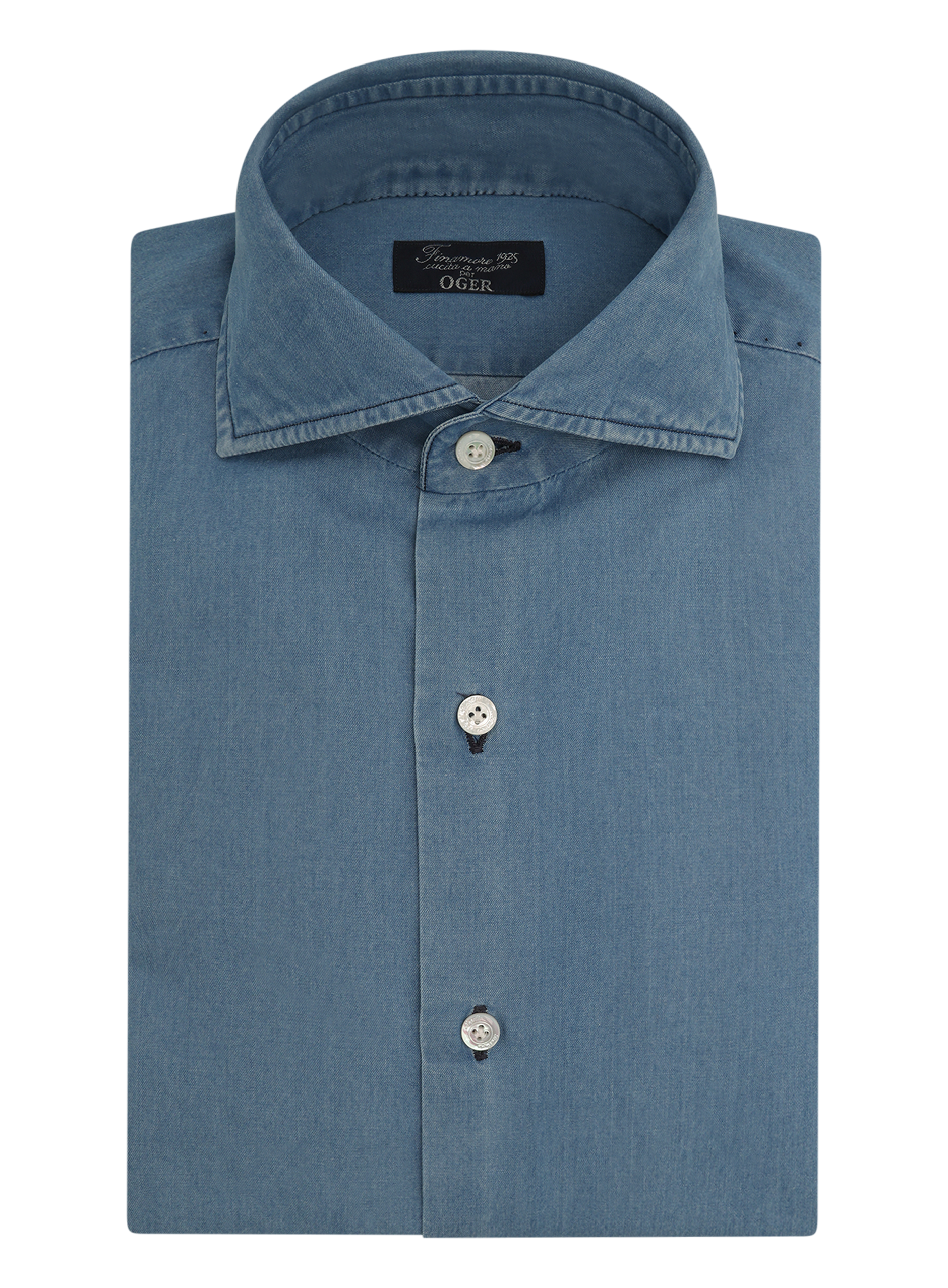 Denim overhemd van katoen | LGHT BLUE DENIM