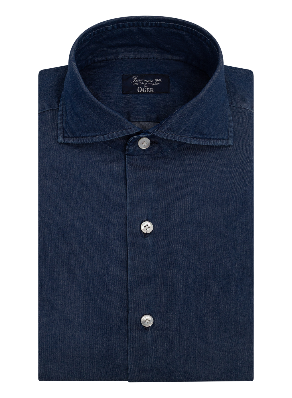 Denim overhemd in katoen | DARK.BLUE DENIM