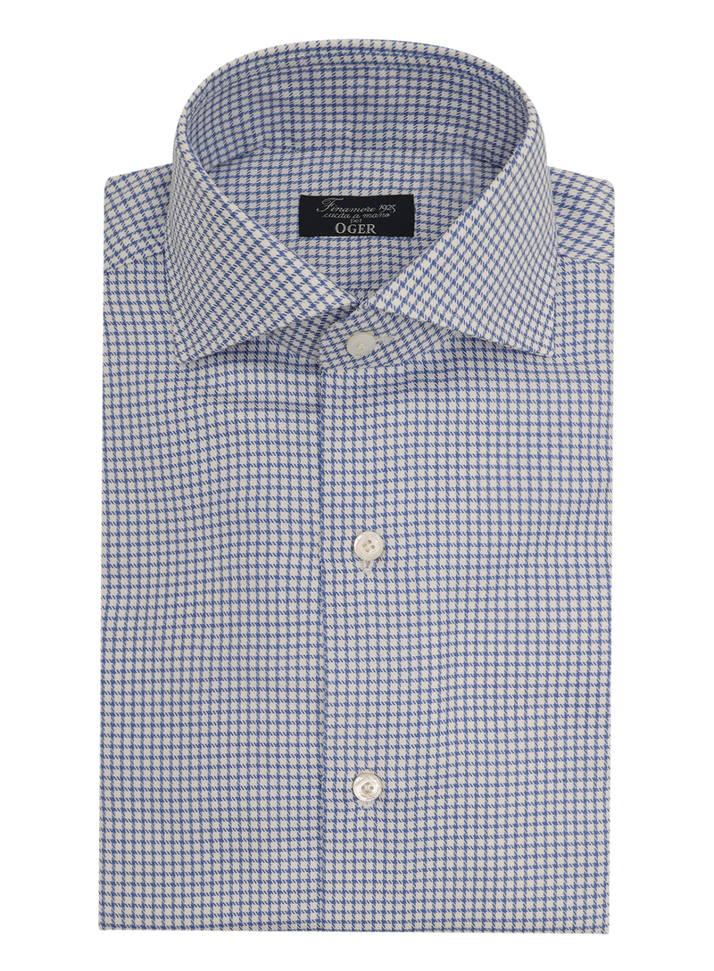 Houndstooth shirt made of cotton