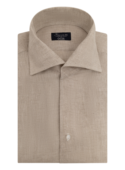 Linnen shirt | FULL_WIDTH | Beige