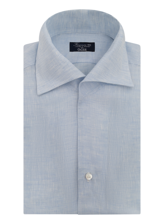 Linnen shirt | FULL_WIDTH | L.Blauw