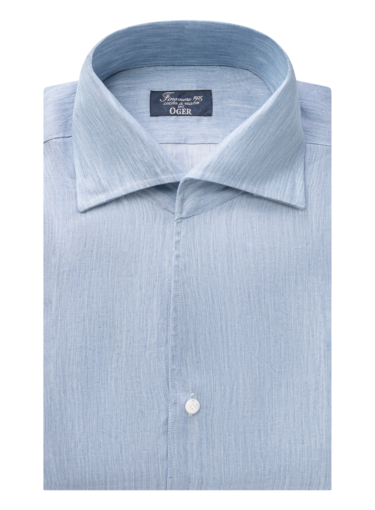 Shirt van linnen | Blauw