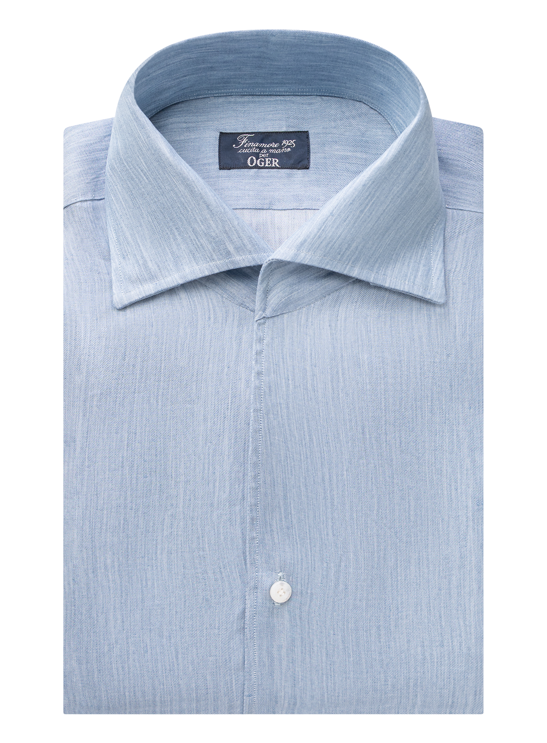 Shirt van linnen | Blauw