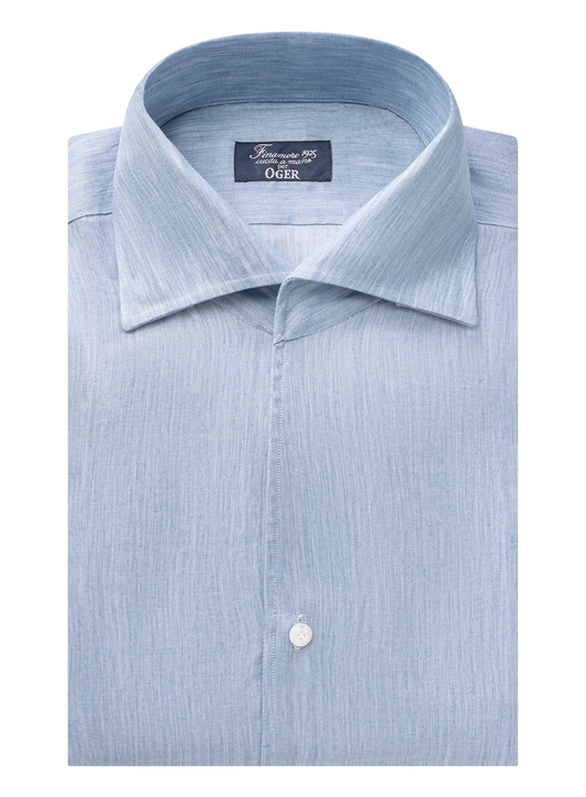 Shirt van linnen | Blauw