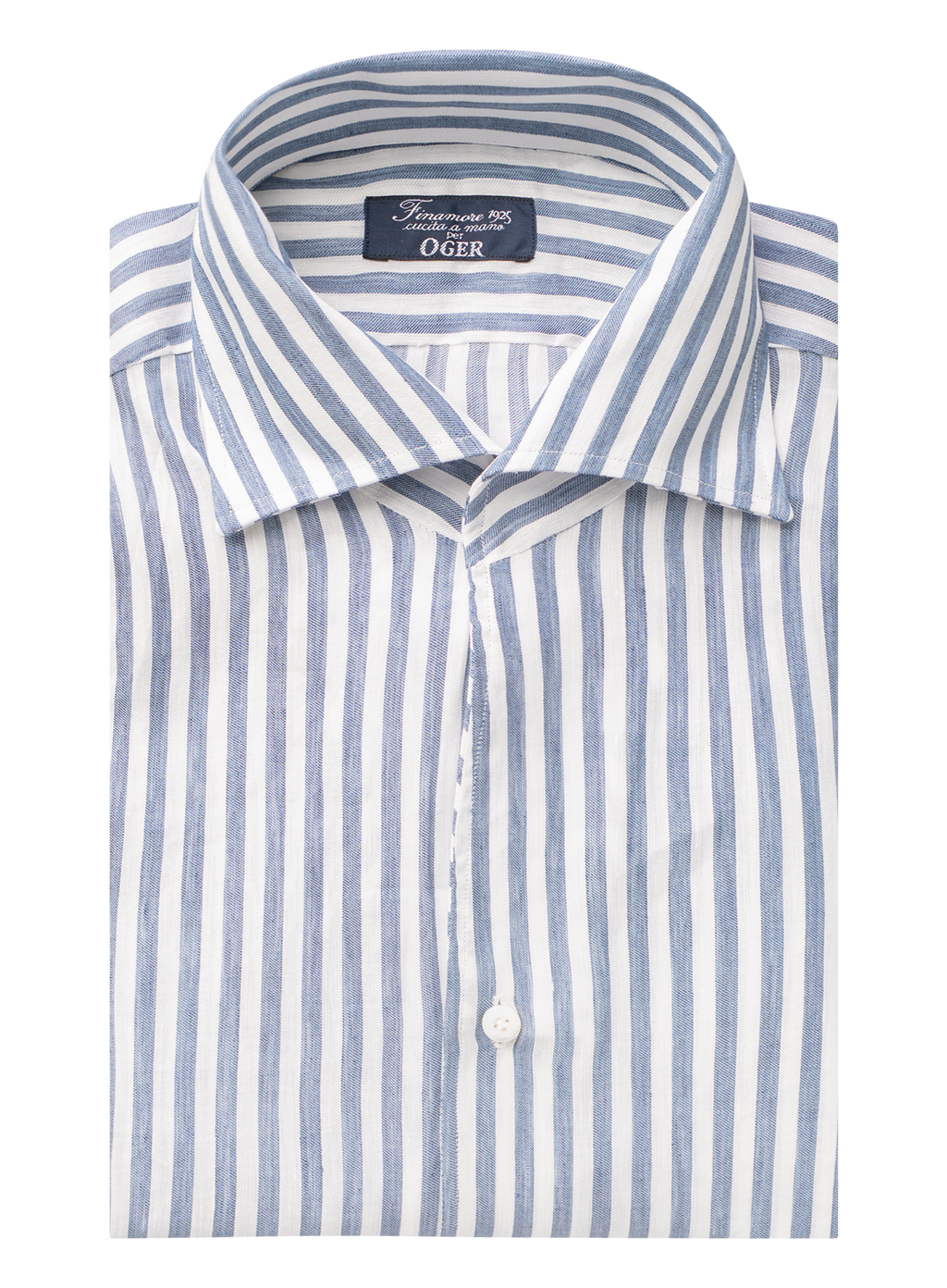 Shirt van linnen | JEANS BLAUW