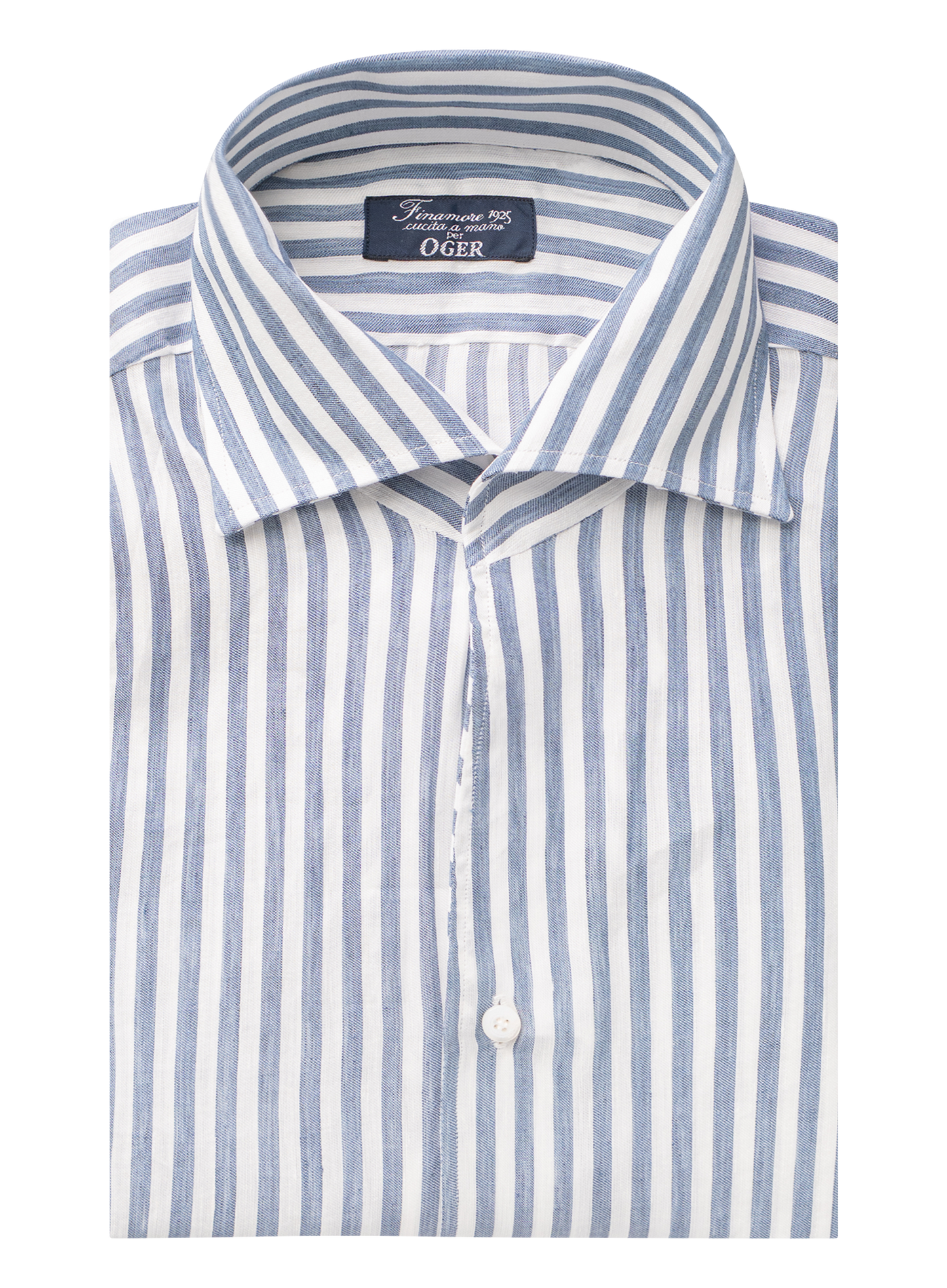 Shirt van linnen | JEANS BLAUW