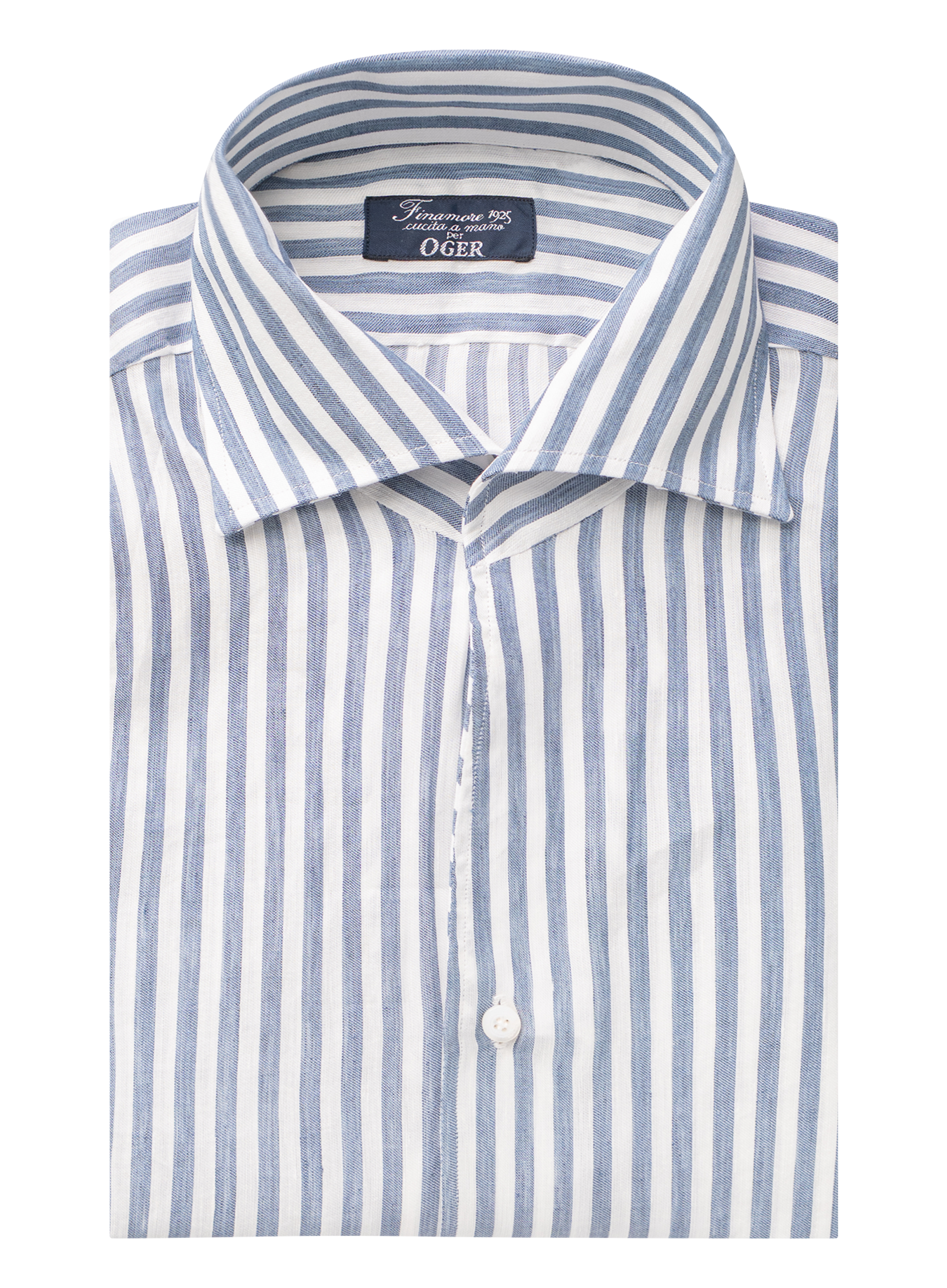 Shirt van linnen | JEANS BLAUW