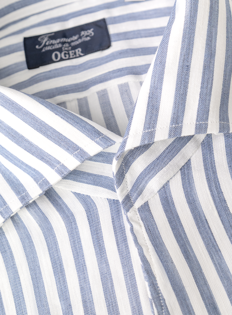 Shirt van linnen | FULL_WIDTH | JEANS BLAUW