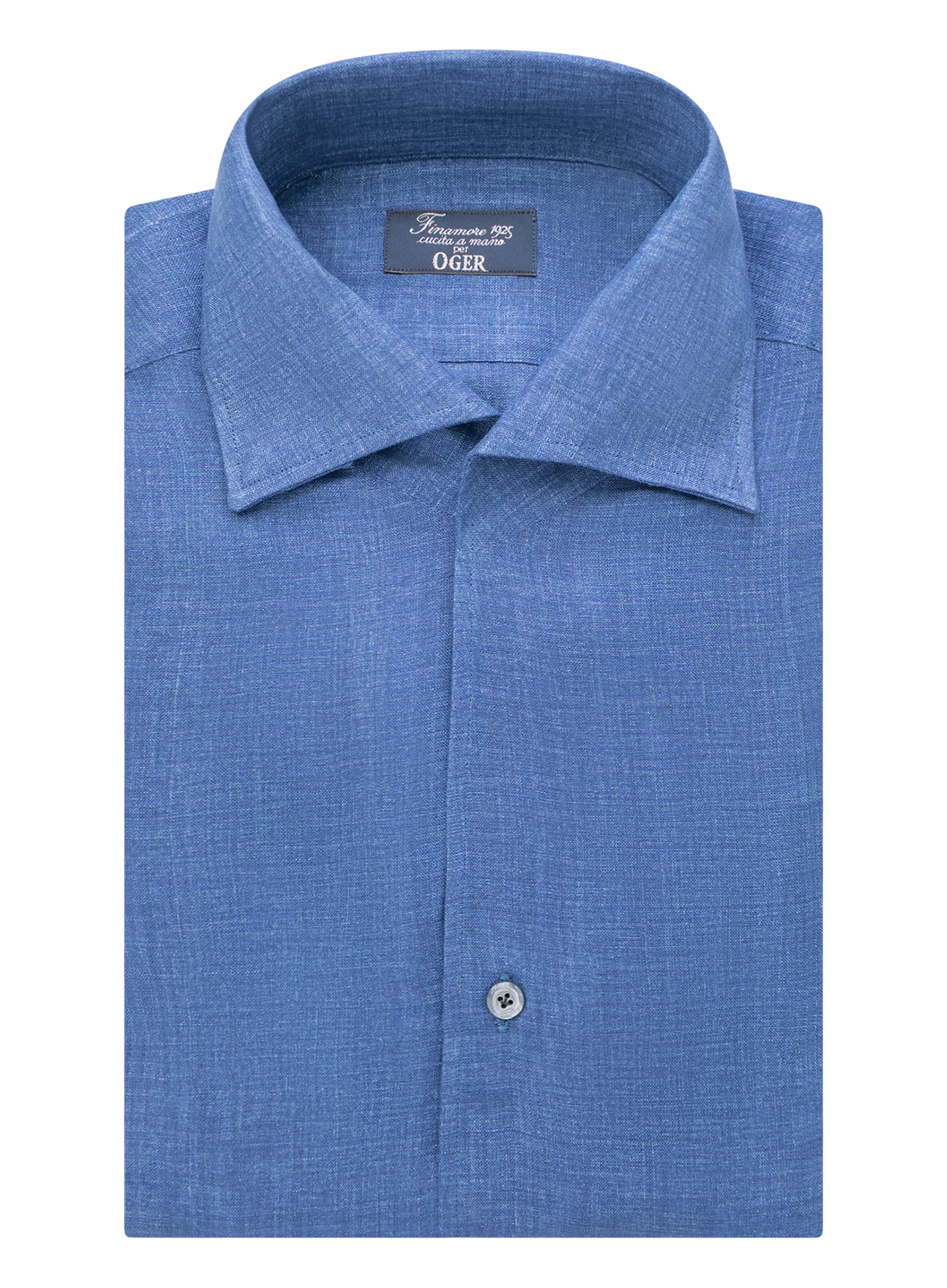 Shirt van linnen | Blauw