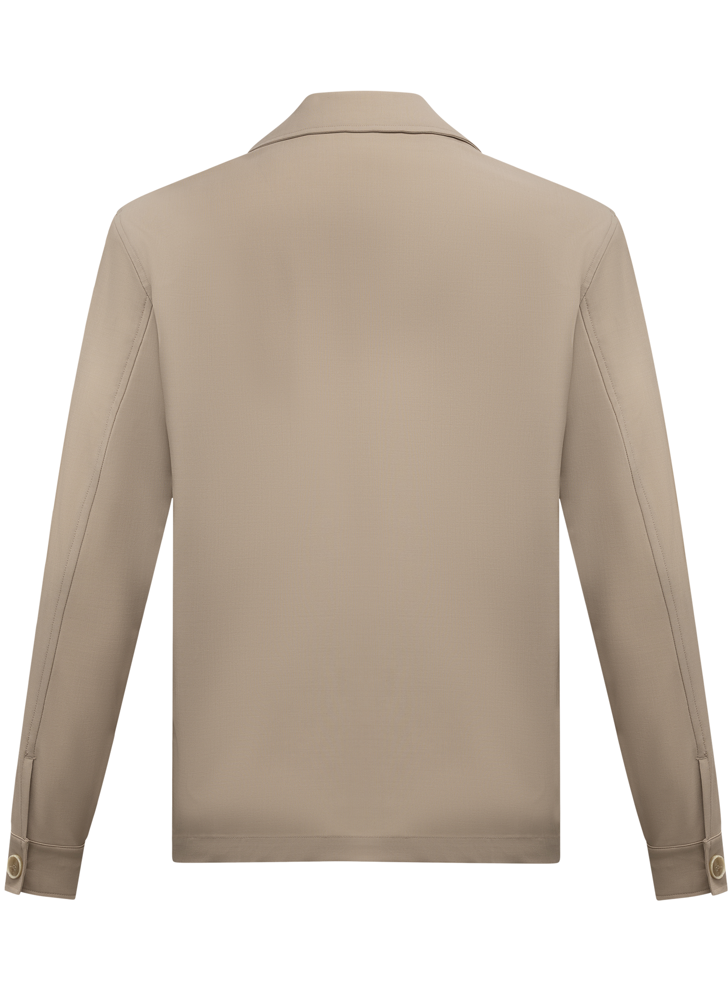 Overshirt van scheerwol | TAUPE BEIGE