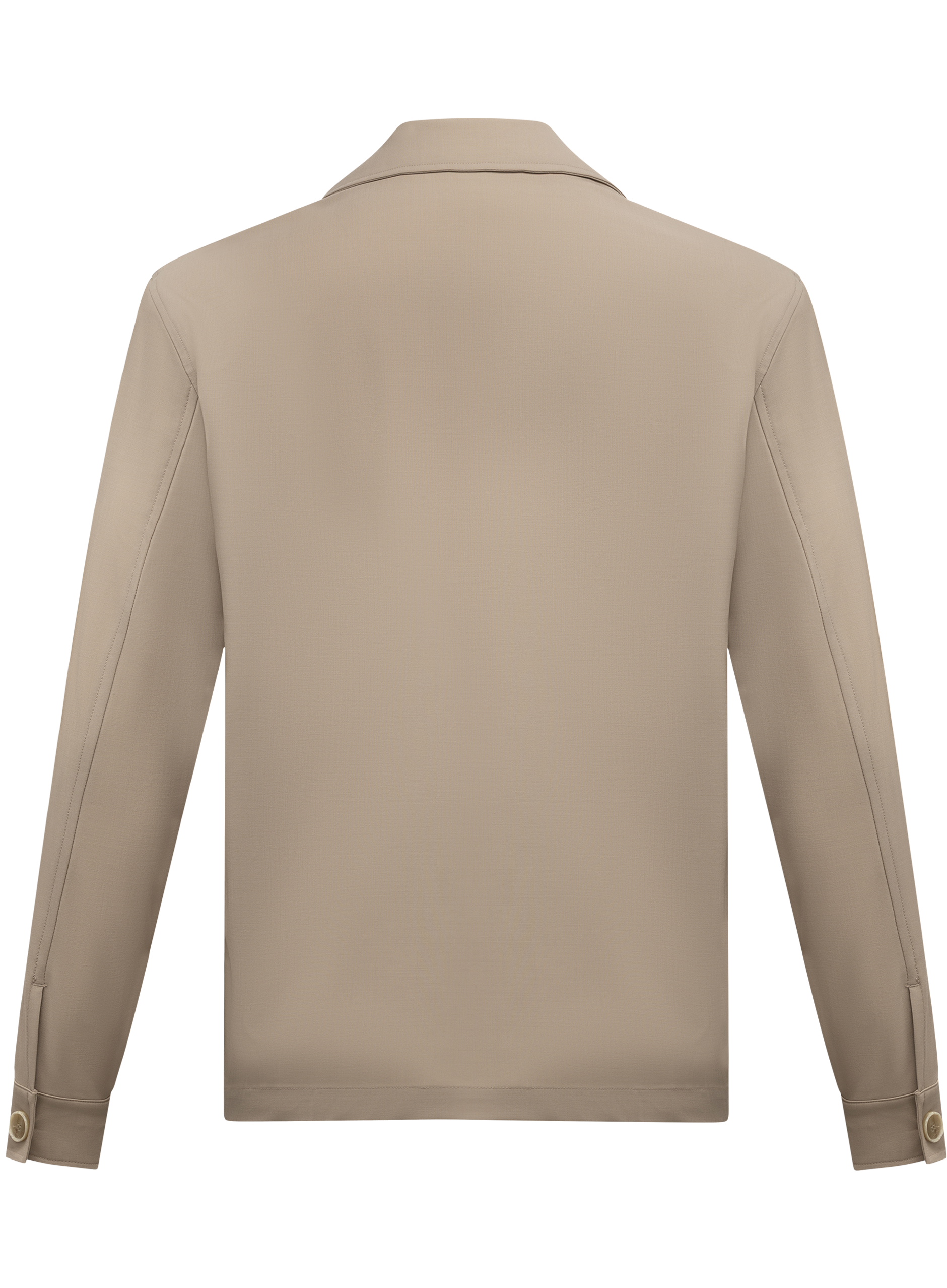 Overshirt van scheerwol | TAUPE BEIGE