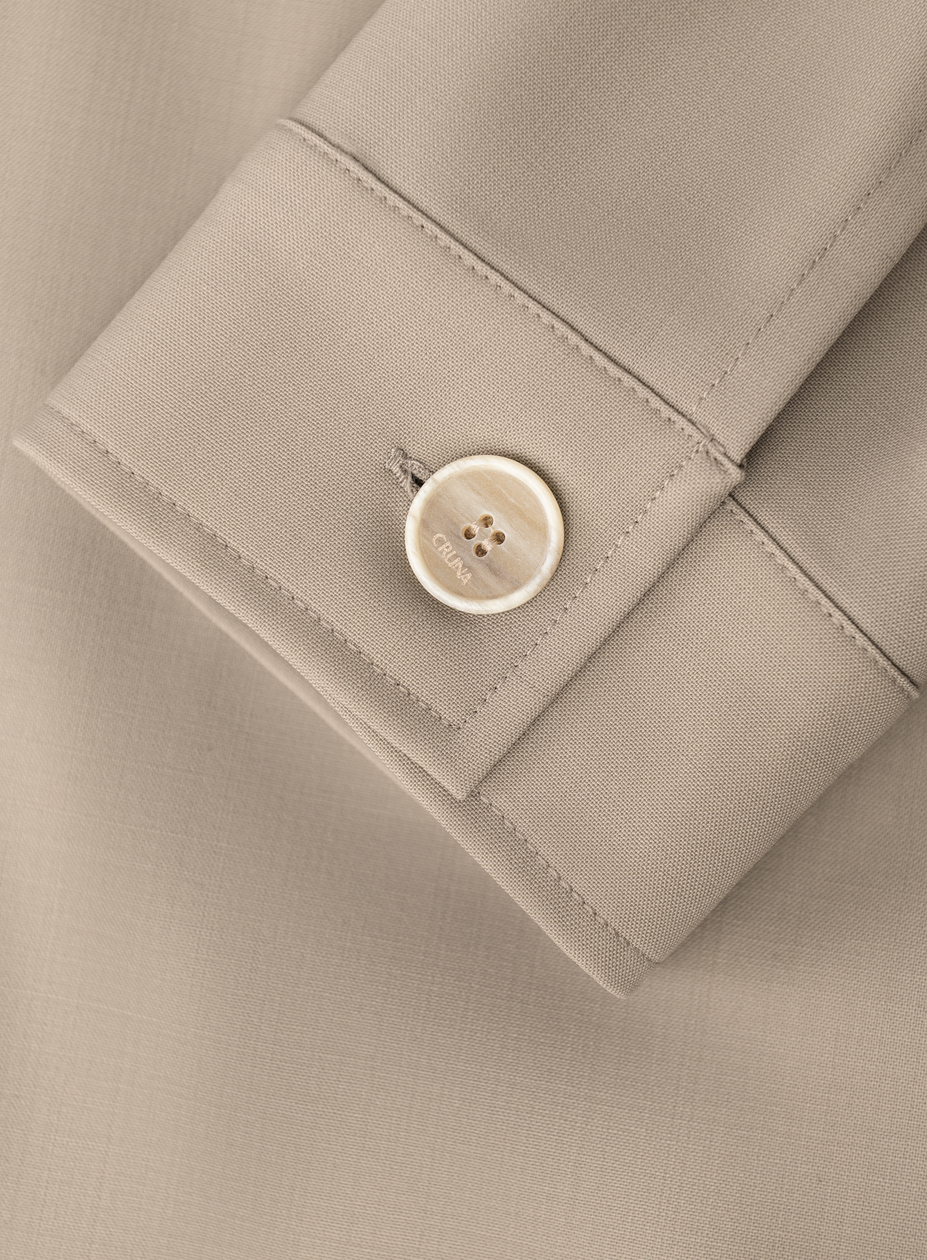 Overshirt van scheerwol | FULL_WIDTH | TAUPE BEIGE