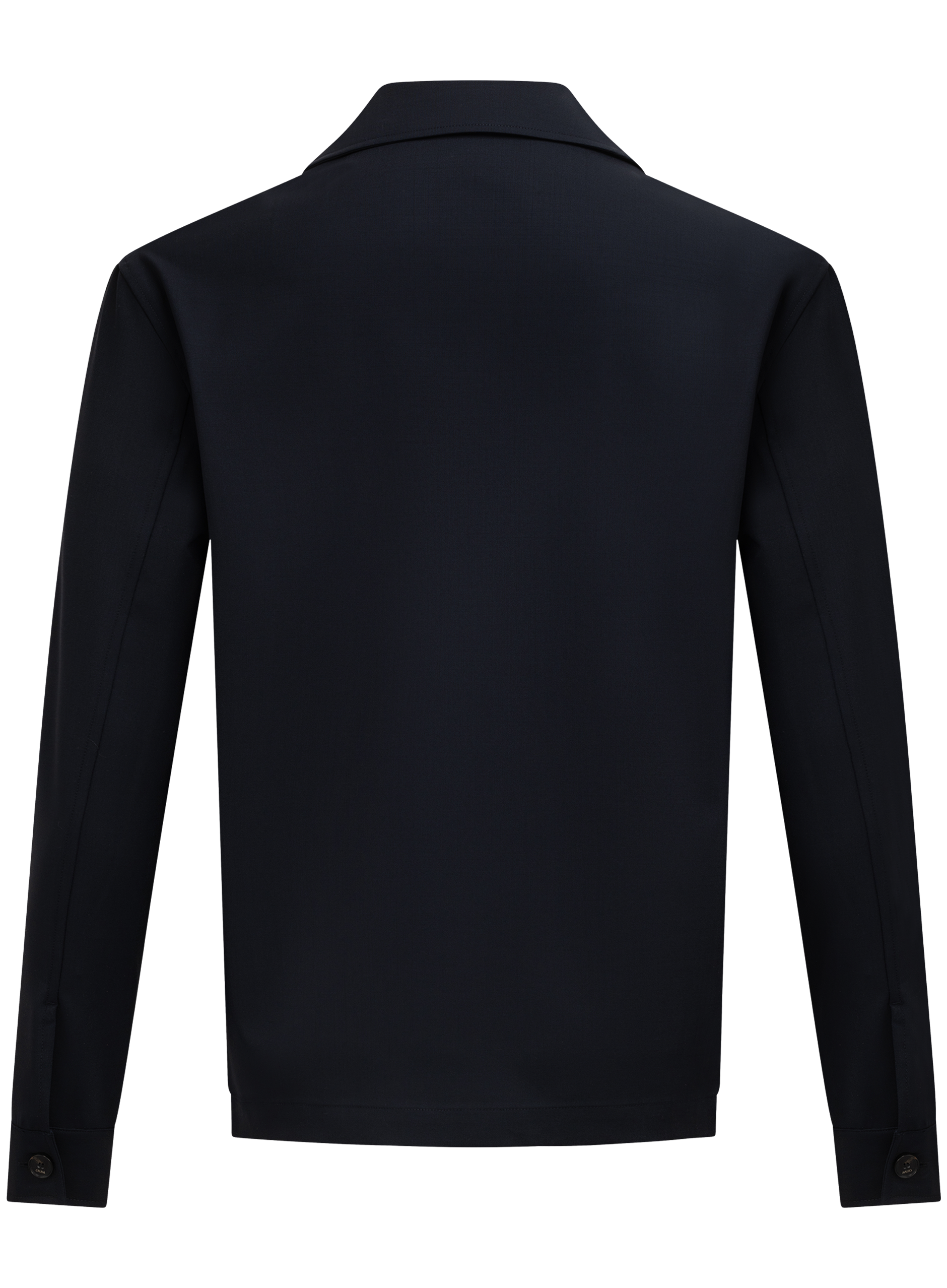Overshirt van scheerwol | BLUE NAVY