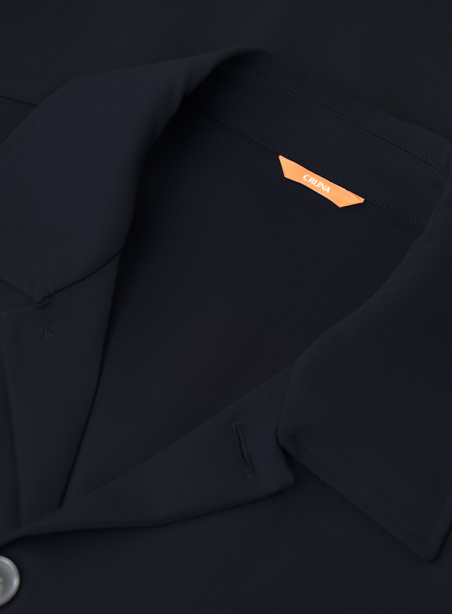 Overshirt van scheerwol | FULL_WIDTH | BLUE NAVY