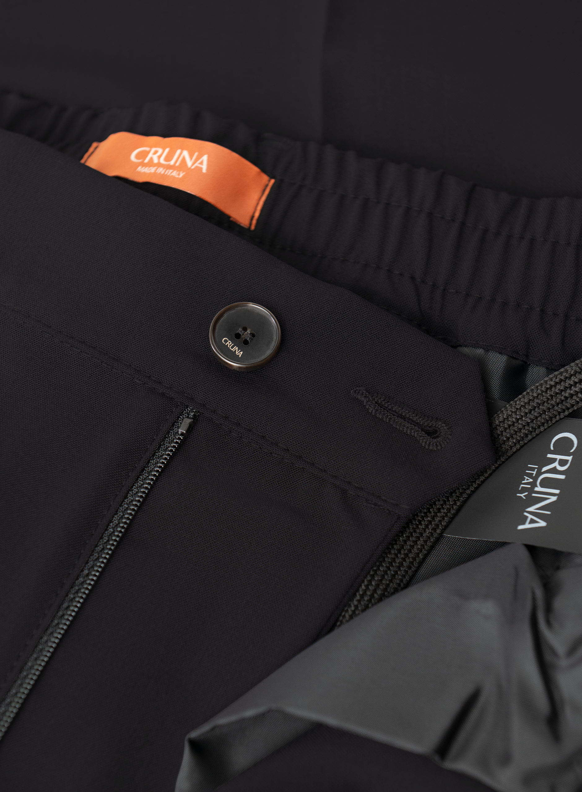 Broek van scheerwol | Zwart