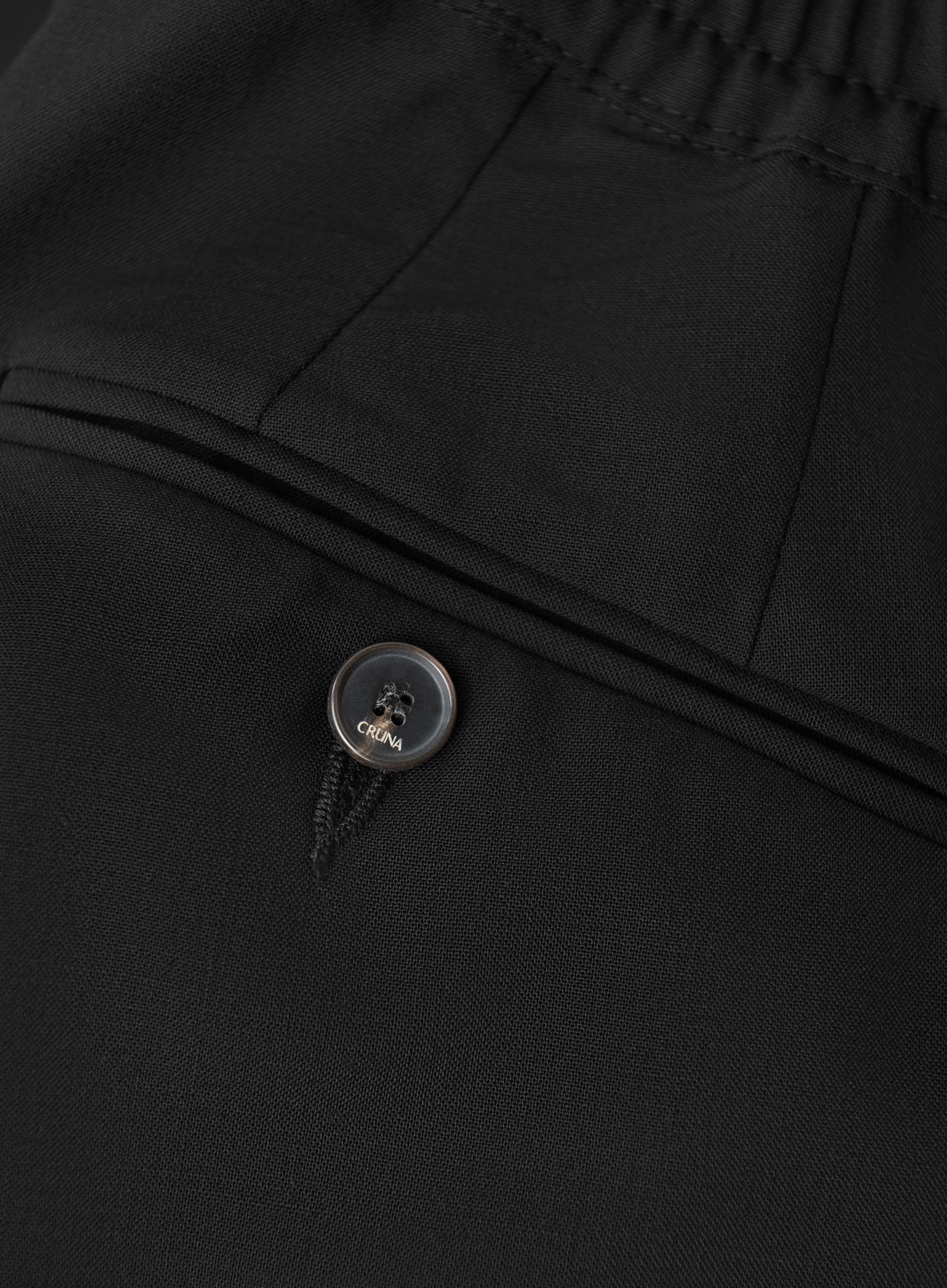 Broek van scheerwol | Zwart