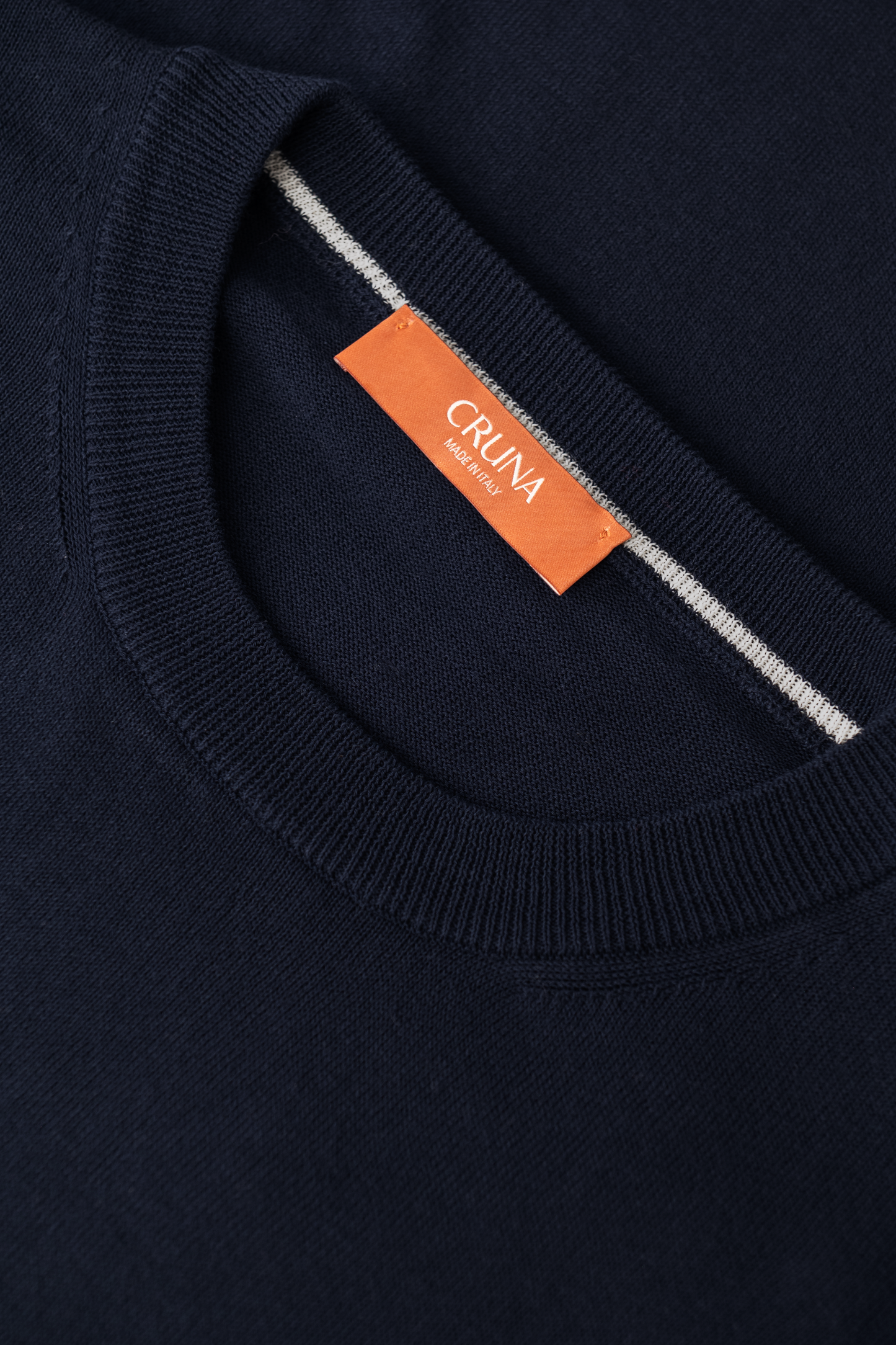 Biaritz crewneck van katoen | FULL_WIDTH | BLUE NAVY