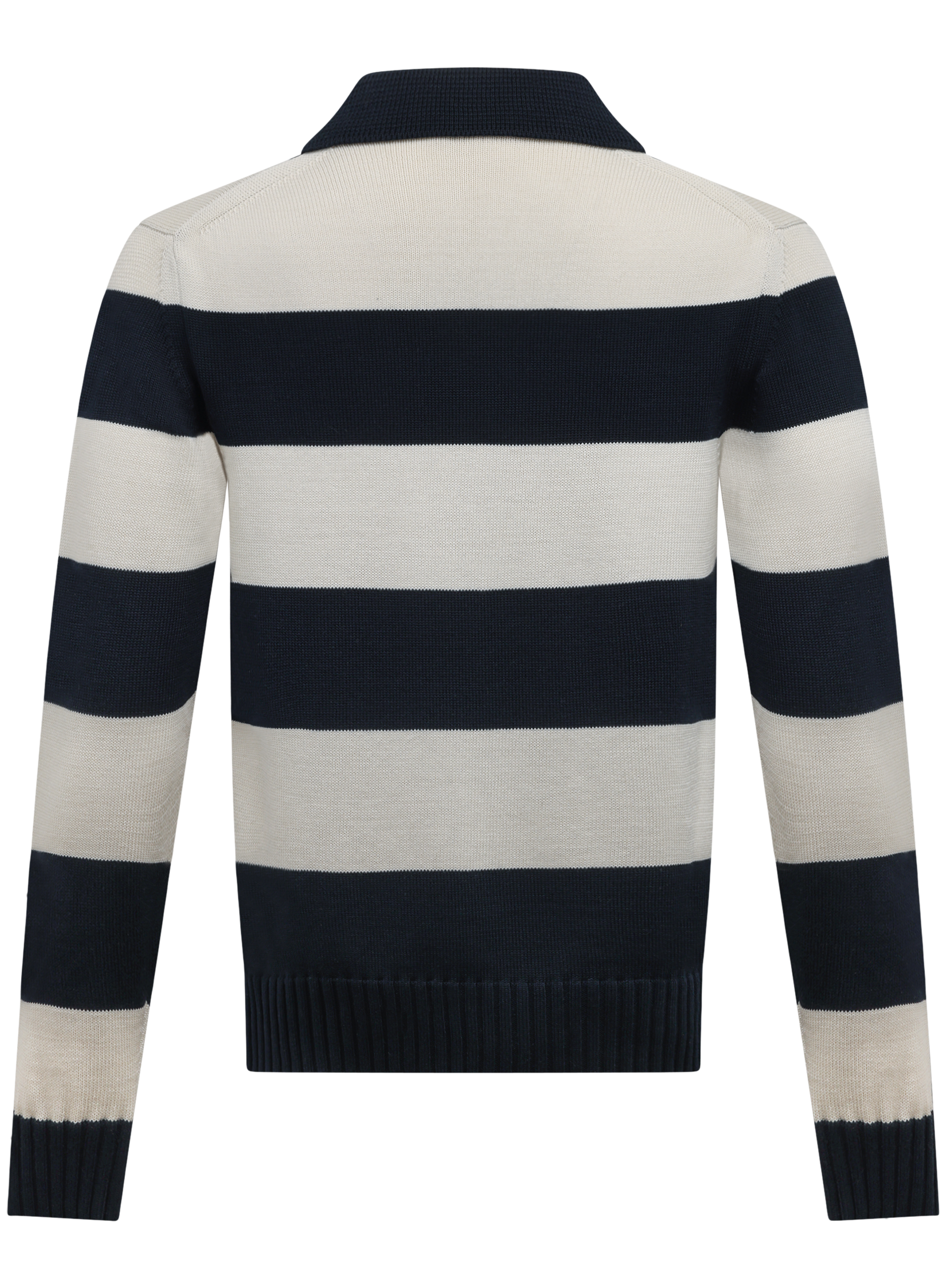 Buttonless polo van katoen | BLUE NAVY