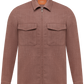 Overshirt van scheerwol, zijde en linnen | ROZE