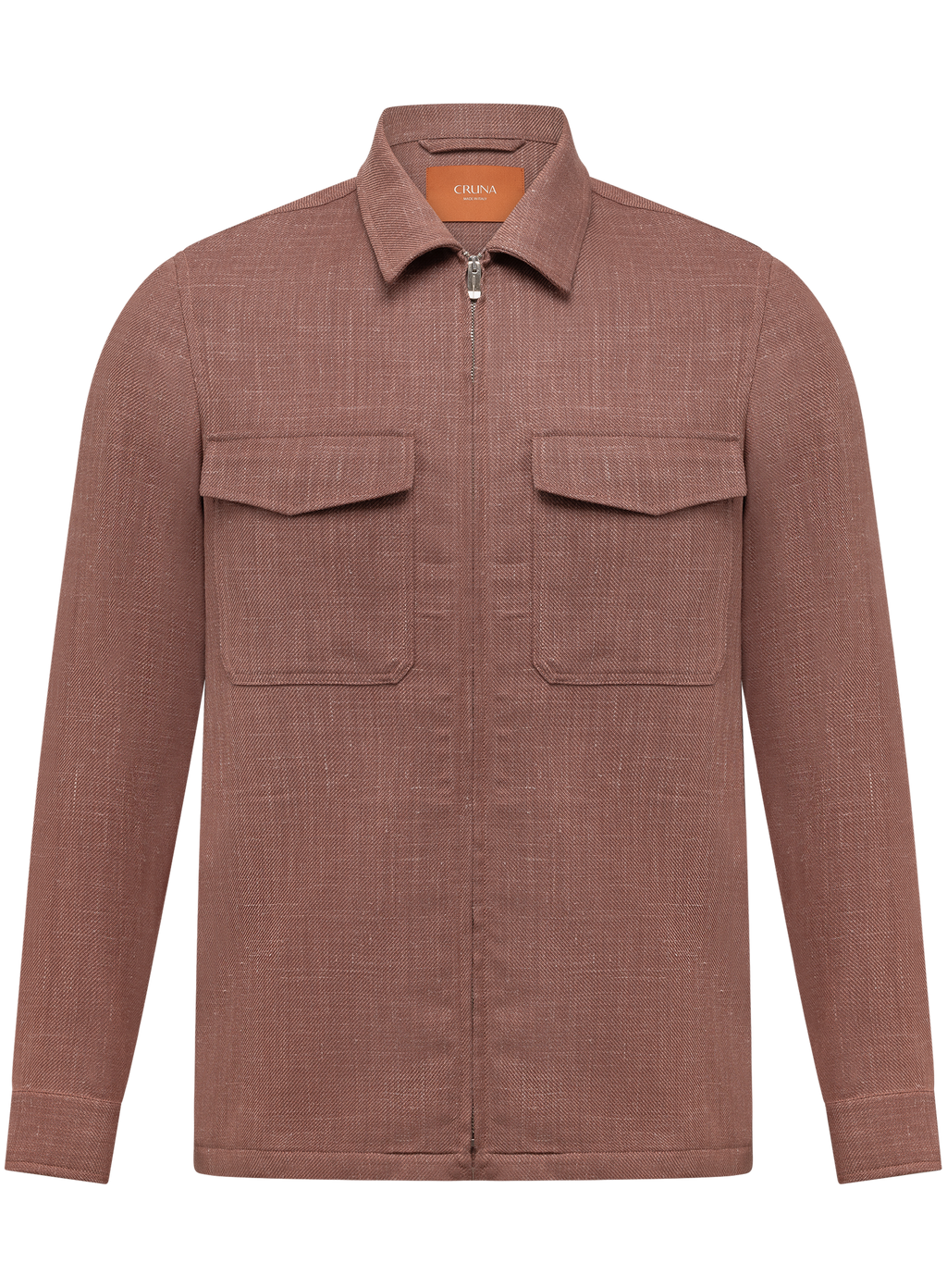 Overshirt van scheerwol, zijde en linnen | ROZE