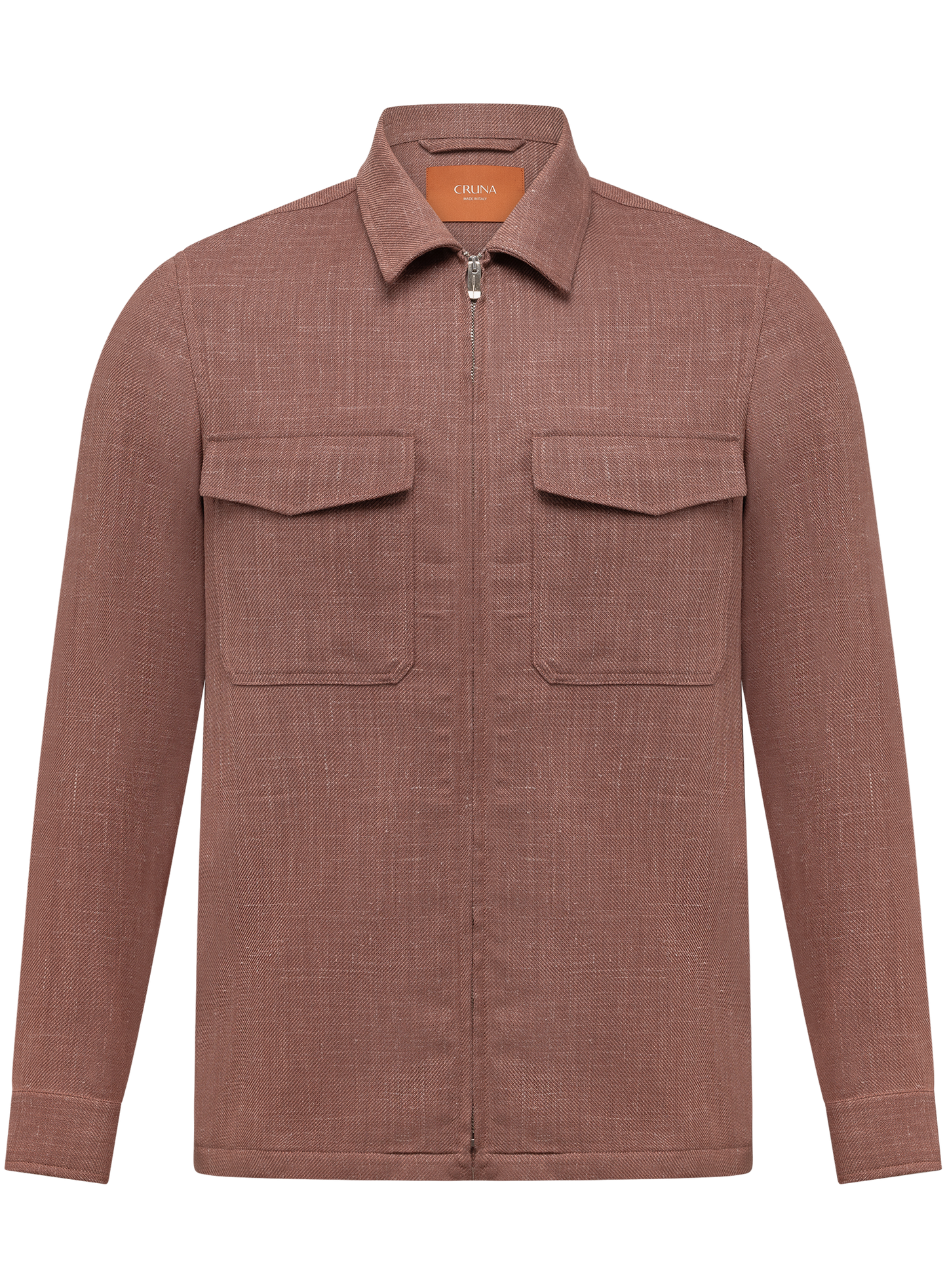 Overshirt van scheerwol, zijde en linnen | ROZE
