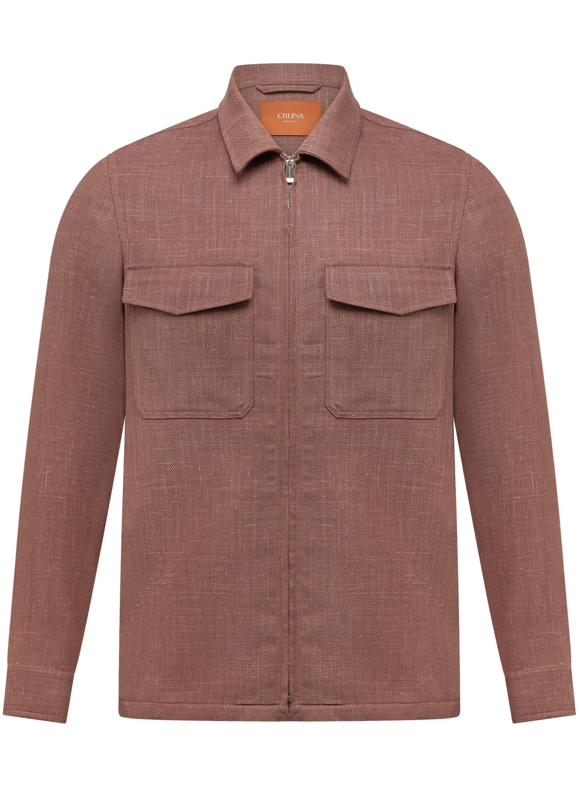Overshirt van scheerwol, zijde en linnen | ROZE