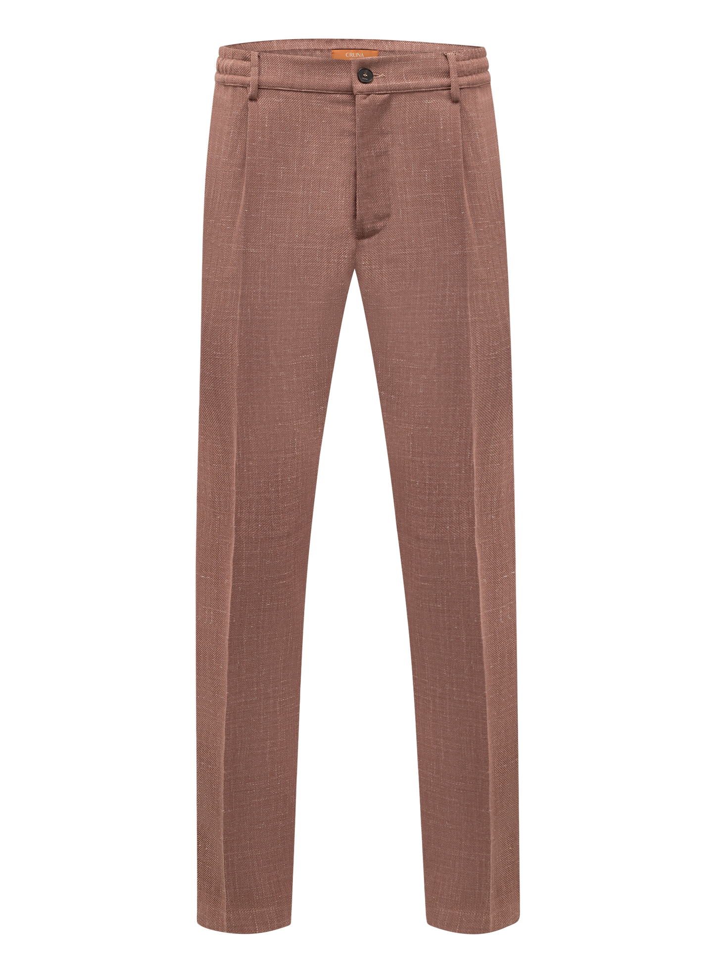 Broek van scheerwol, zijde en linnen | ROZE