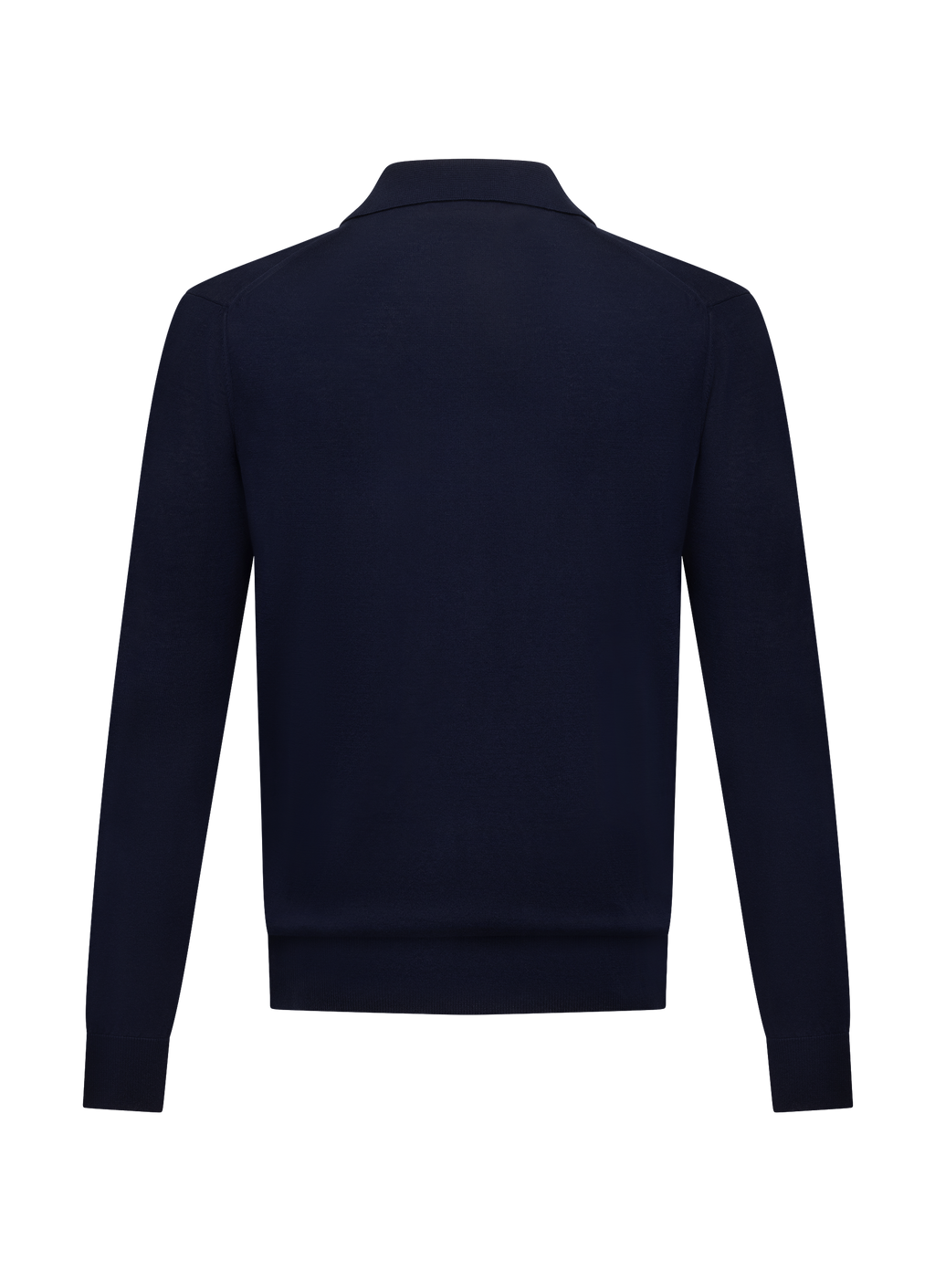 Buttonless polo van katoen | BLUE NAVY