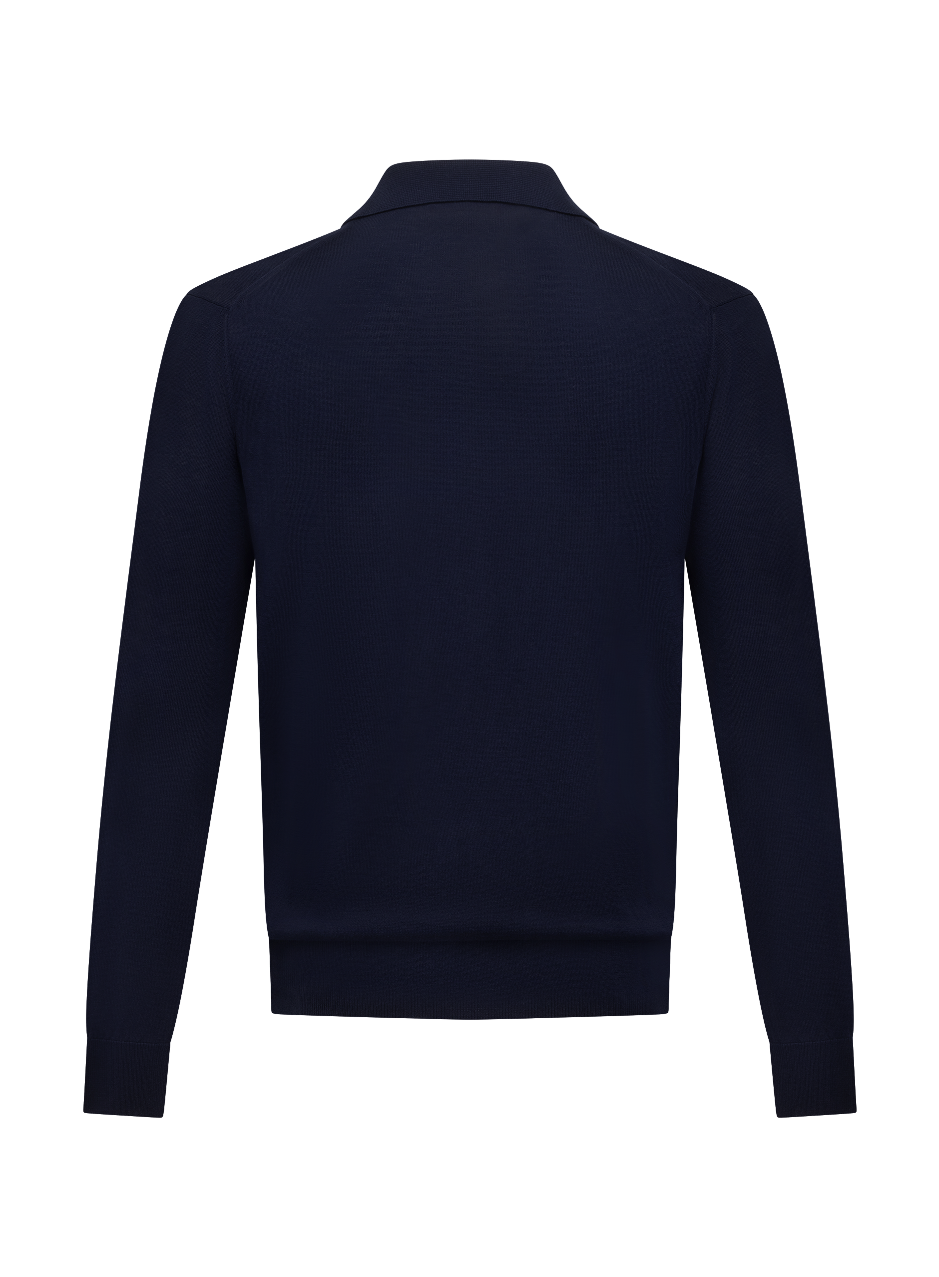 Buttonless polo van katoen | BLUE NAVY