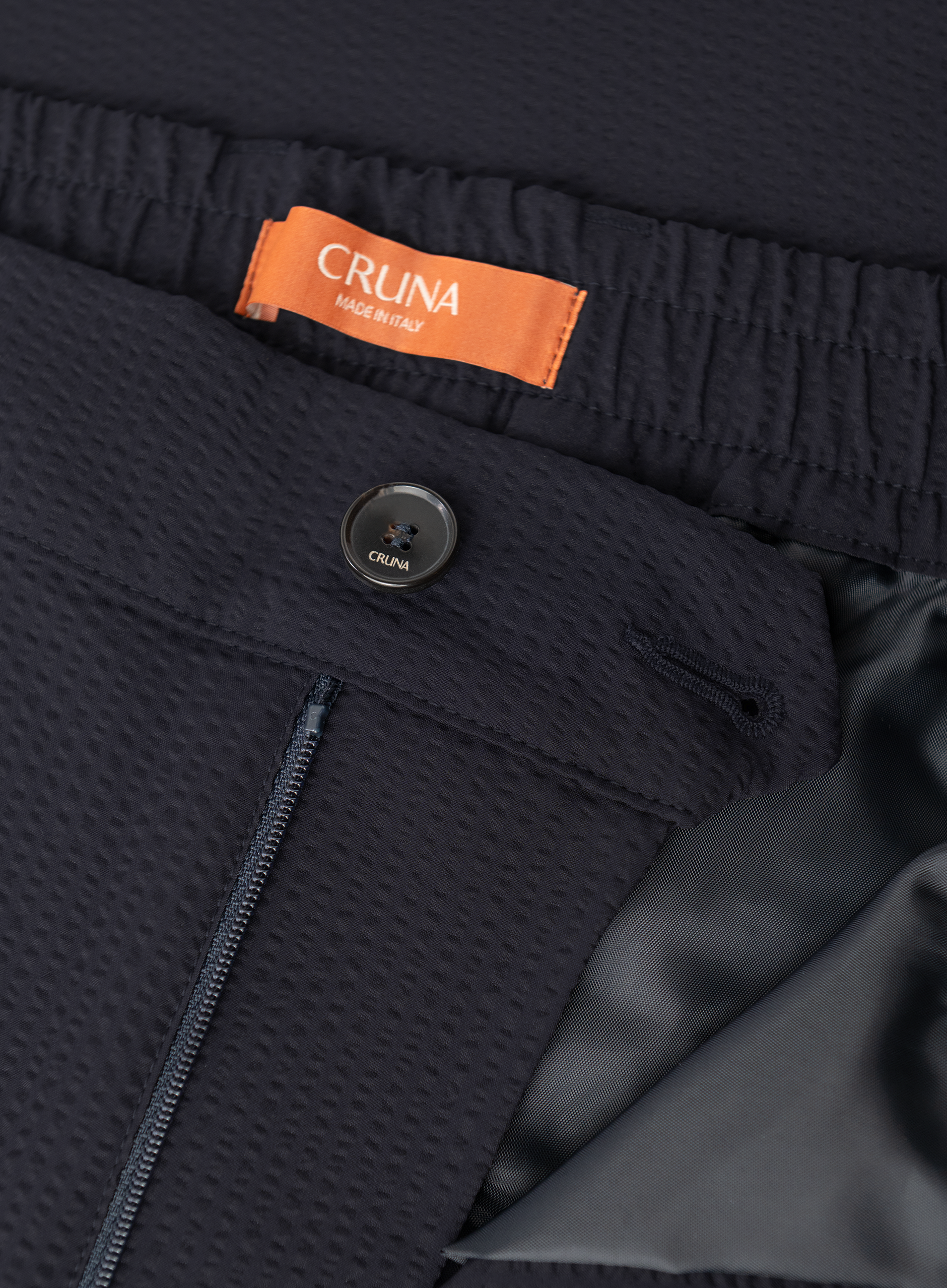 Broek met stretch | BLUE NAVY