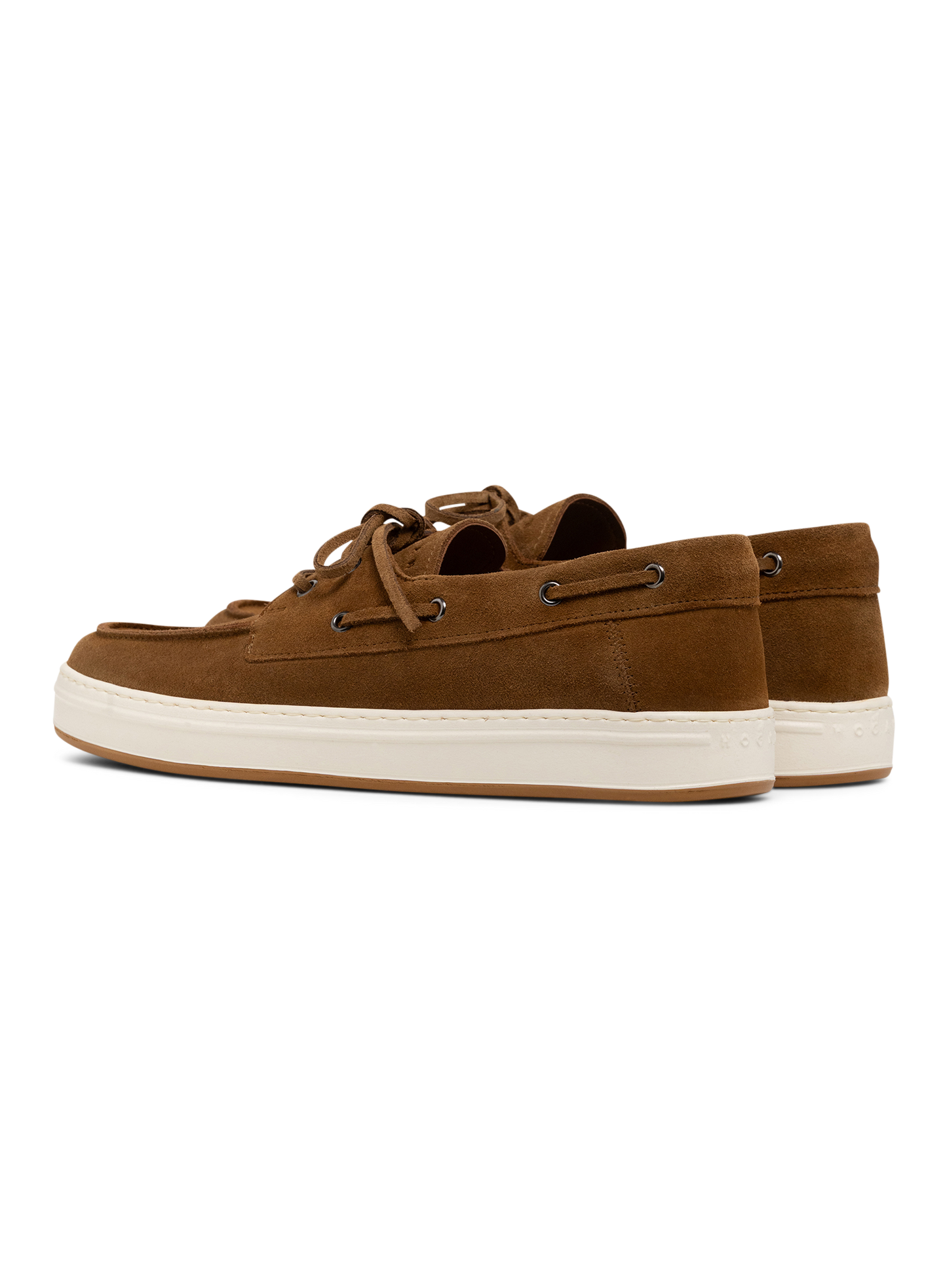 Suède veterschoen | COGNAC