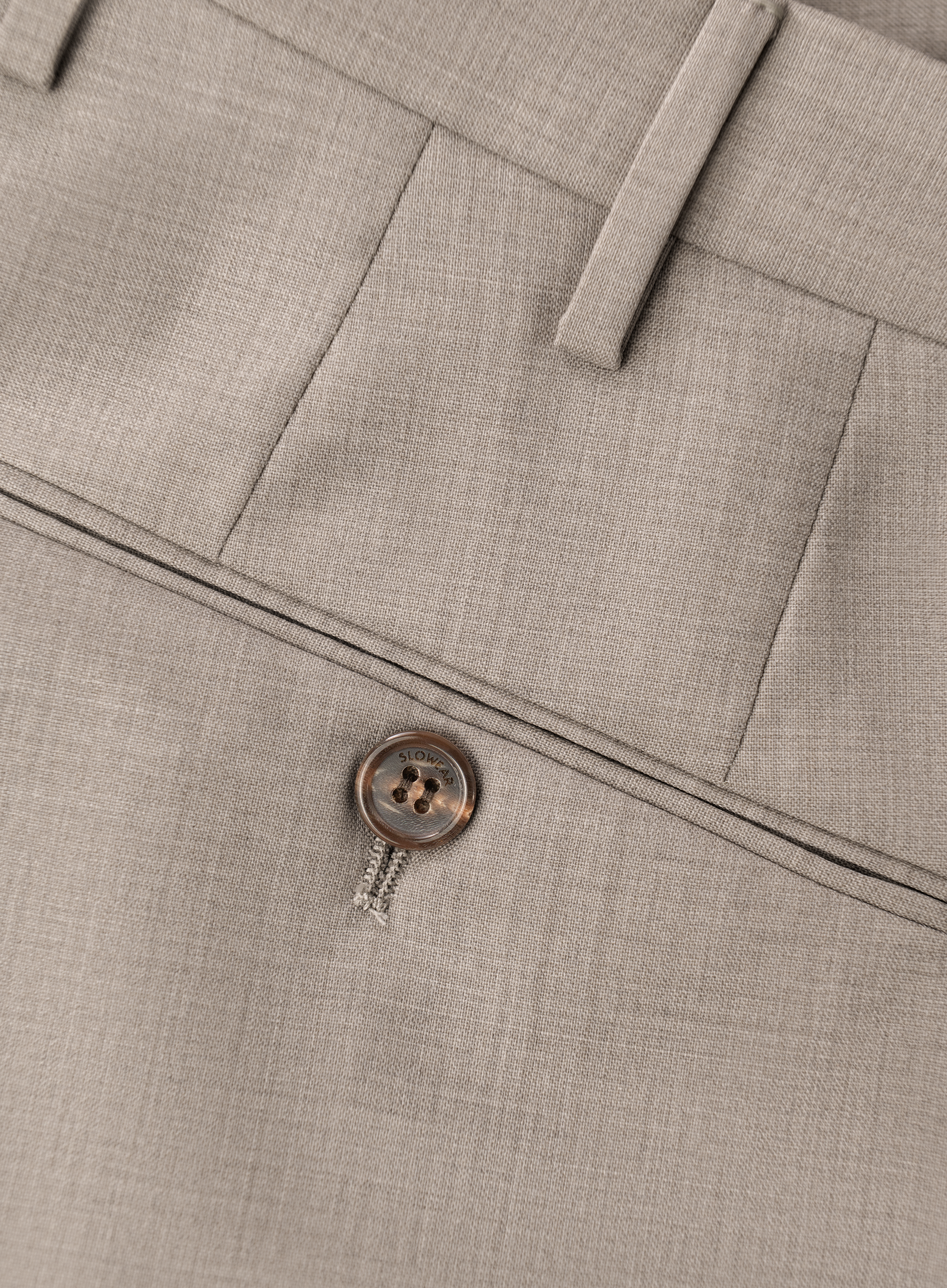 Broek van katoen | FULL_WIDTH | Beige