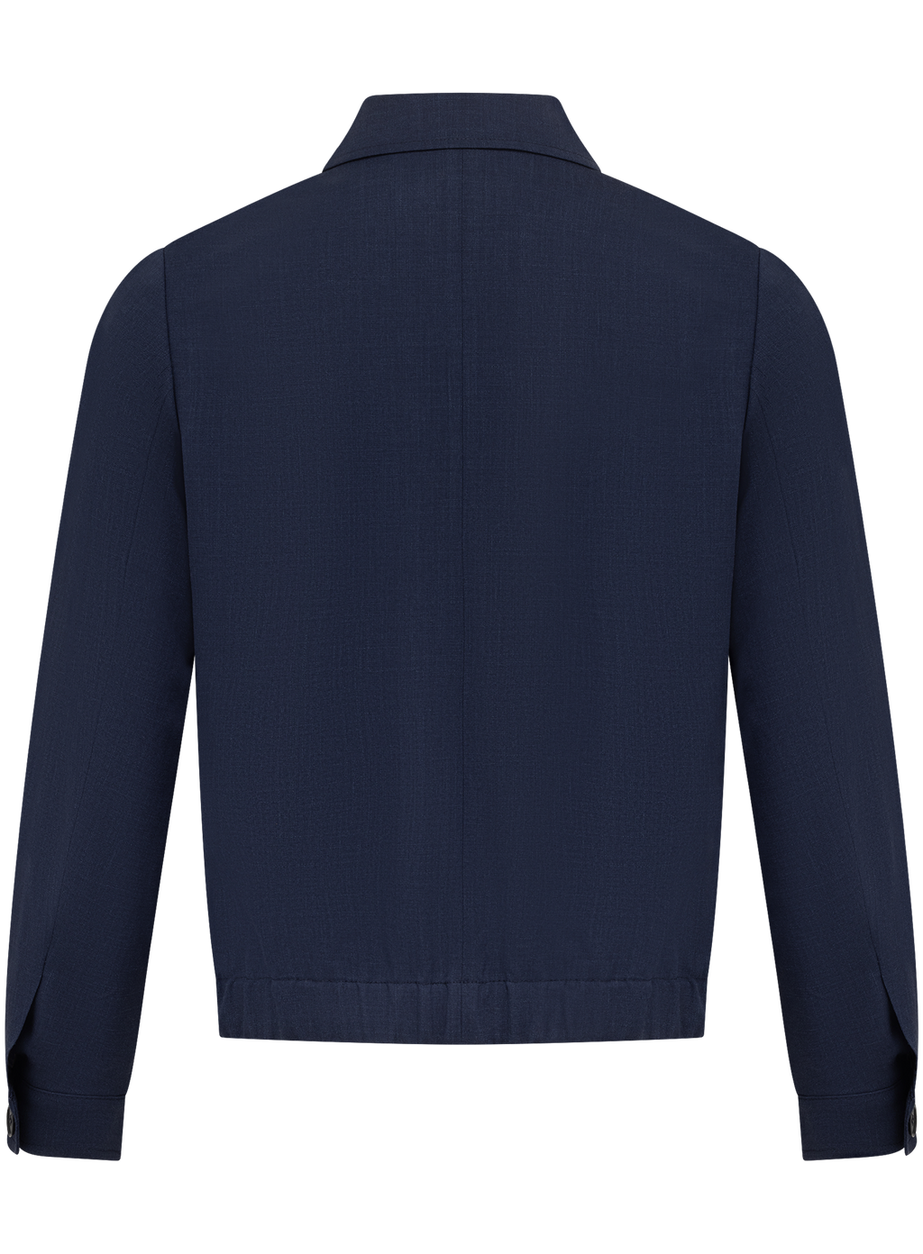 Overshirt van scheerwol, zijde en linnen | BLUE NAVY