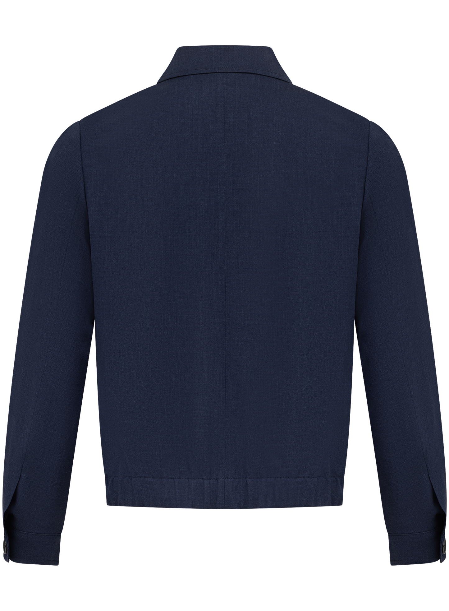 Overshirt van scheerwol, zijde en linnen | BLUE NAVY