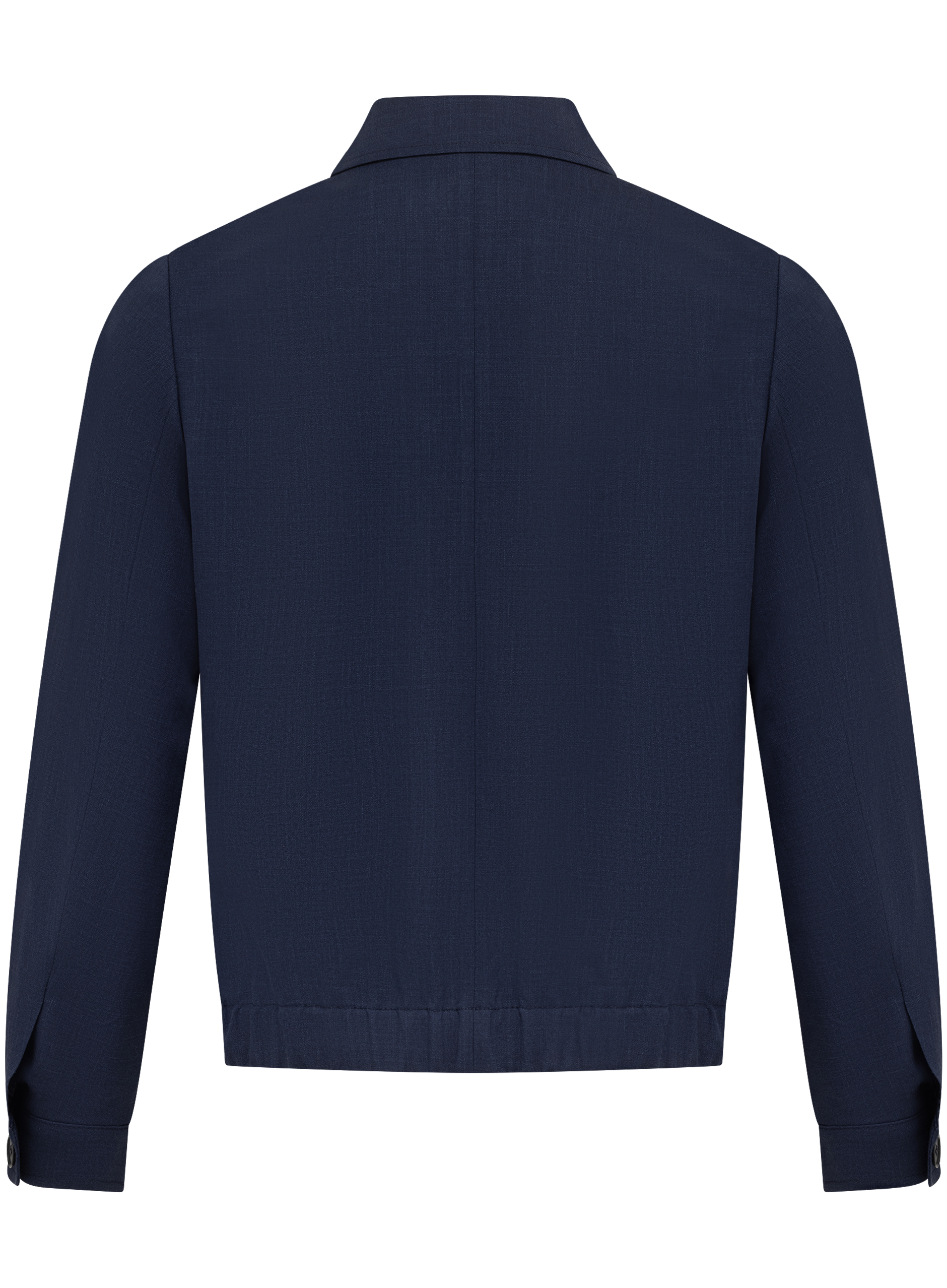 Overshirt van scheerwol, zijde en linnen | BLUE NAVY