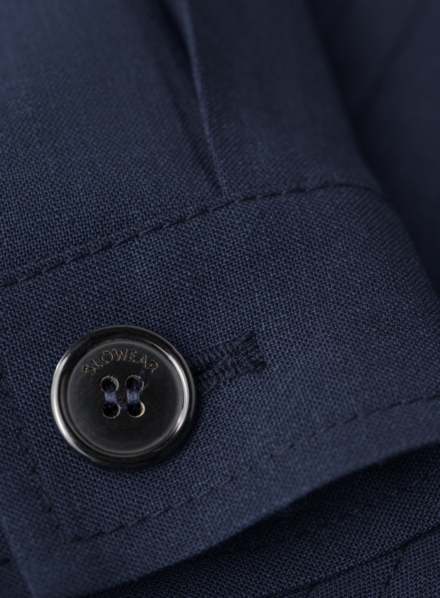 Overshirt van scheerwol, zijde en linnen | FULL_WIDTH | BLUE NAVY