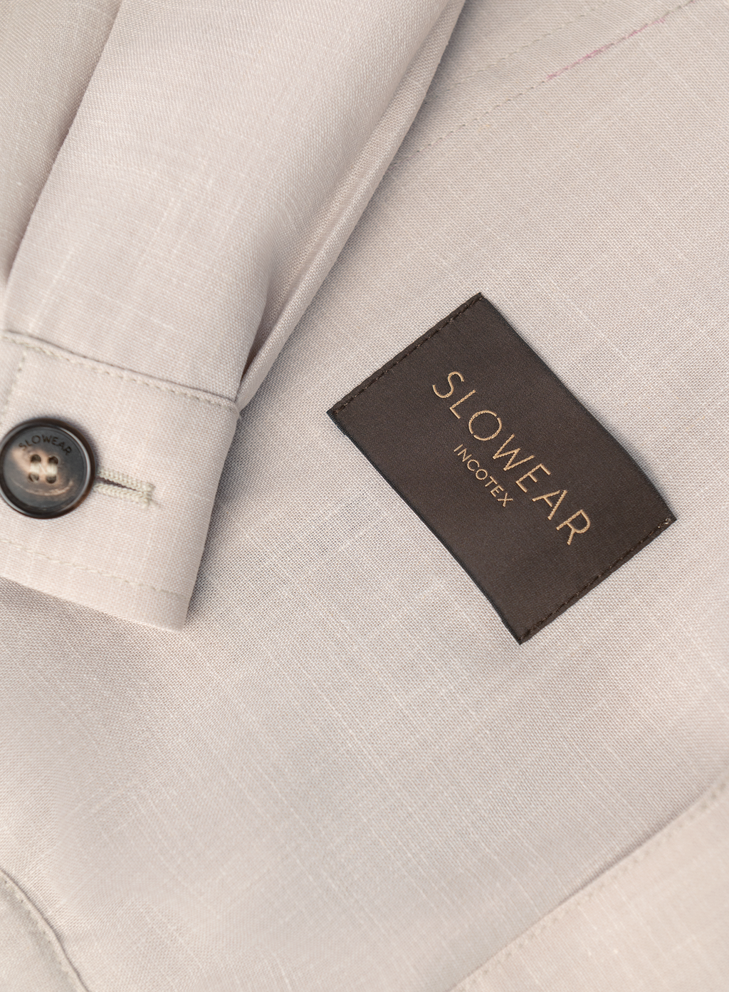 Overshirt van scheerwol, zijde en linnen | FULL_WIDTH | Beige 