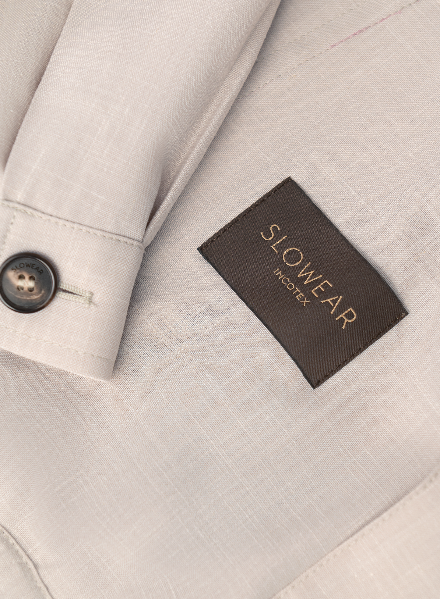 Overshirt van scheerwol, zijde en linnen | FULL_WIDTH | Beige 