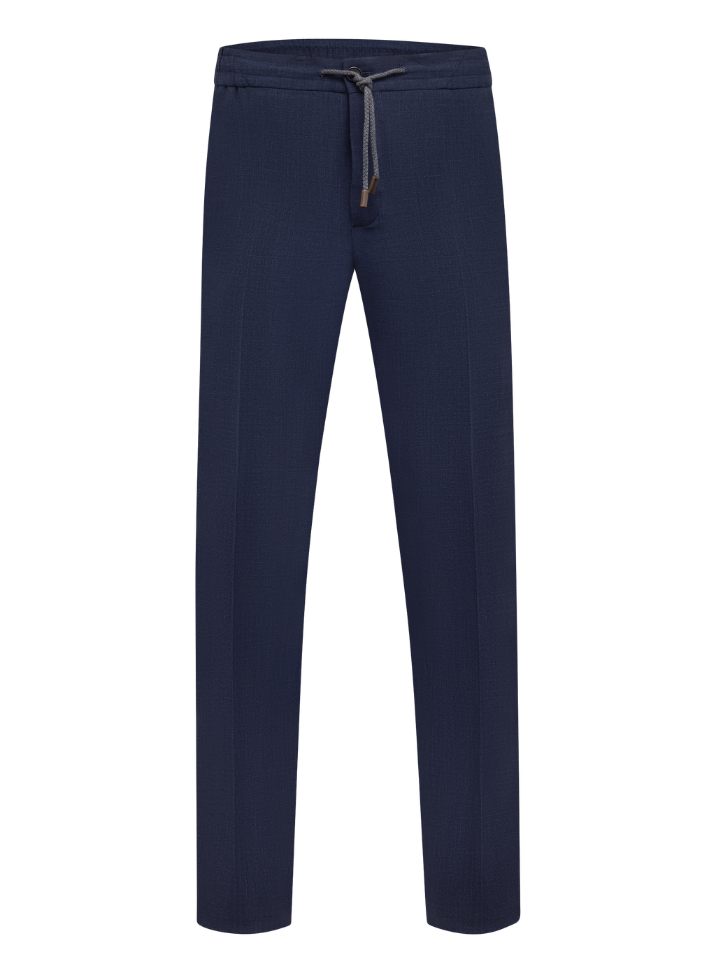 Broek van scheerwol, zijde en linnen (Loro Piana-stof) | BLUE NAVY