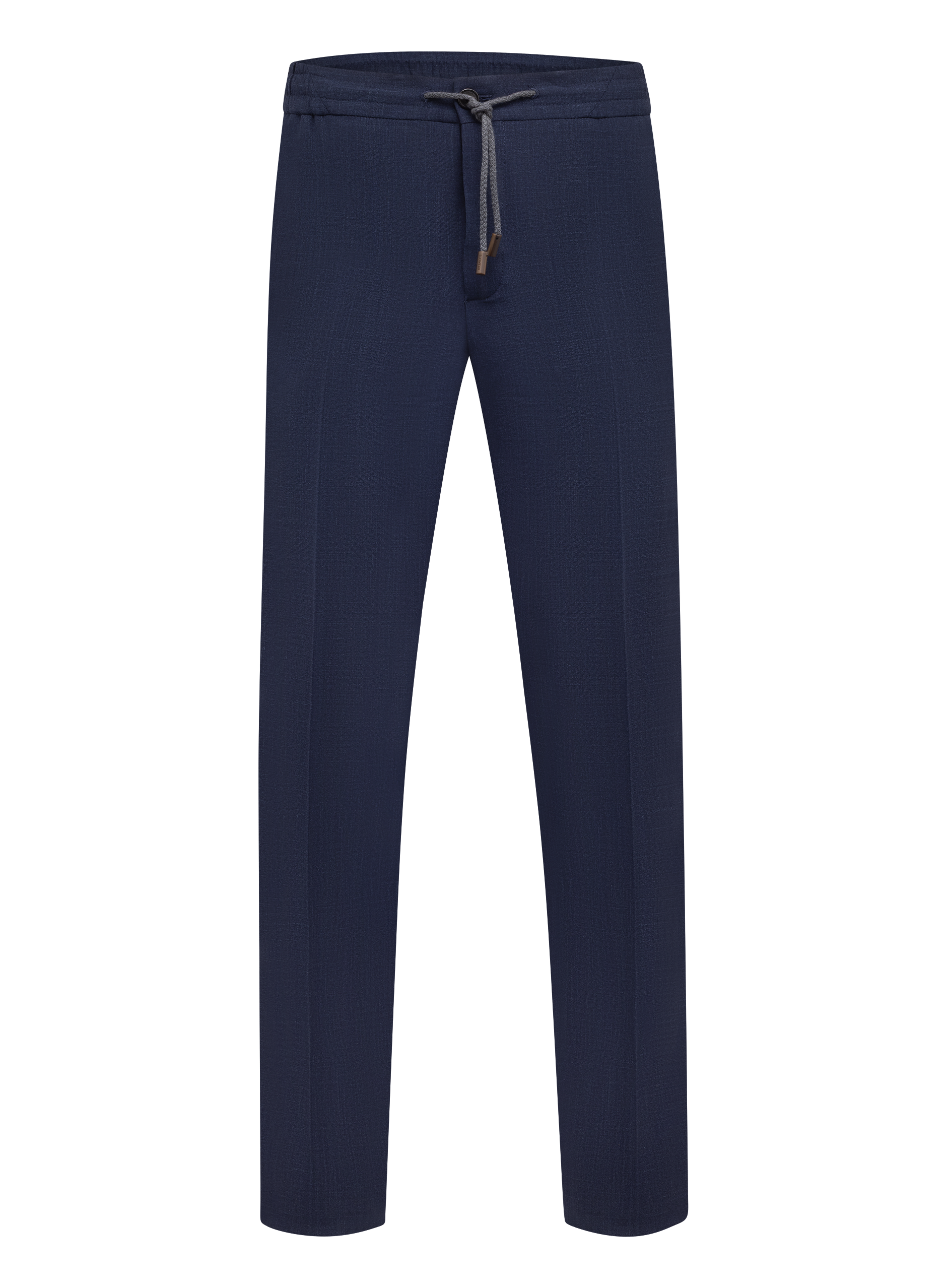 Broek van scheerwol, zijde en linnen (Loro Piana-stof) | BLUE NAVY