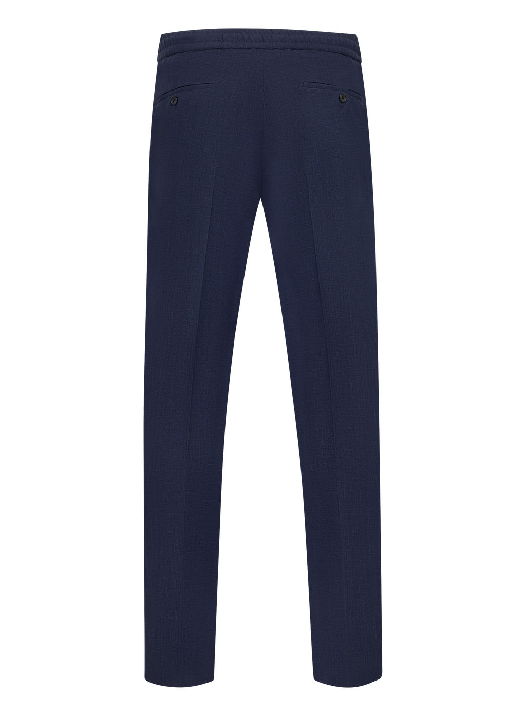 Broek van scheerwol, zijde en linnen (Loro Piana-stof) | BLUE NAVY