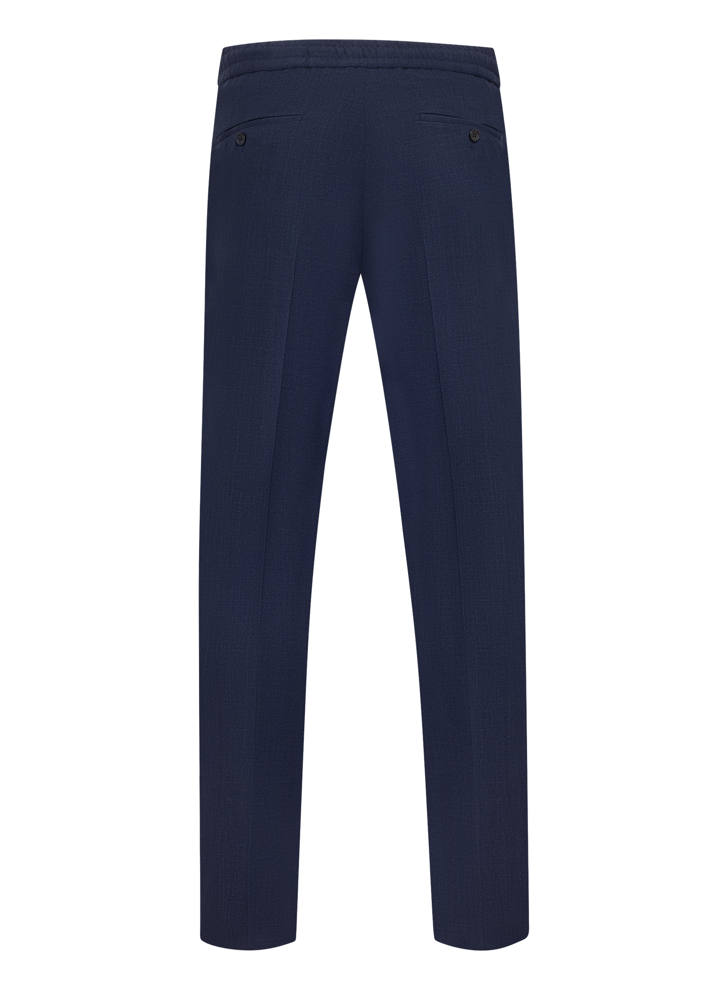 Broek van scheerwol, zijde en linnen (Loro Piana-stof) | BLUE NAVY
