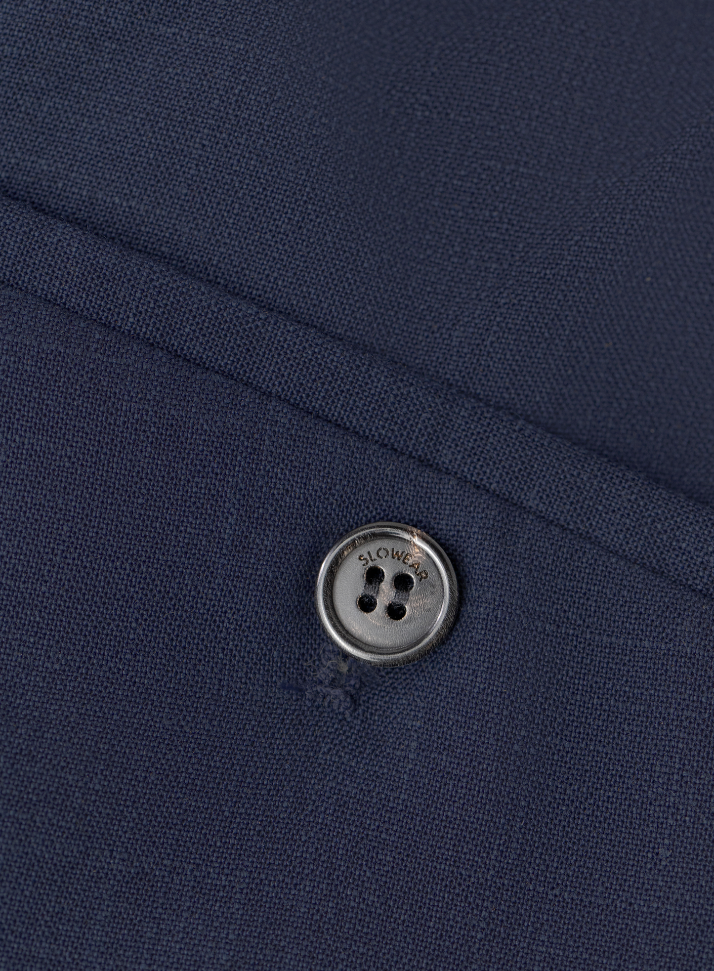 Broek van scheerwol, zijde en linnen (Loro Piana-stof) | FULL_WIDTH | BLUE NAVY