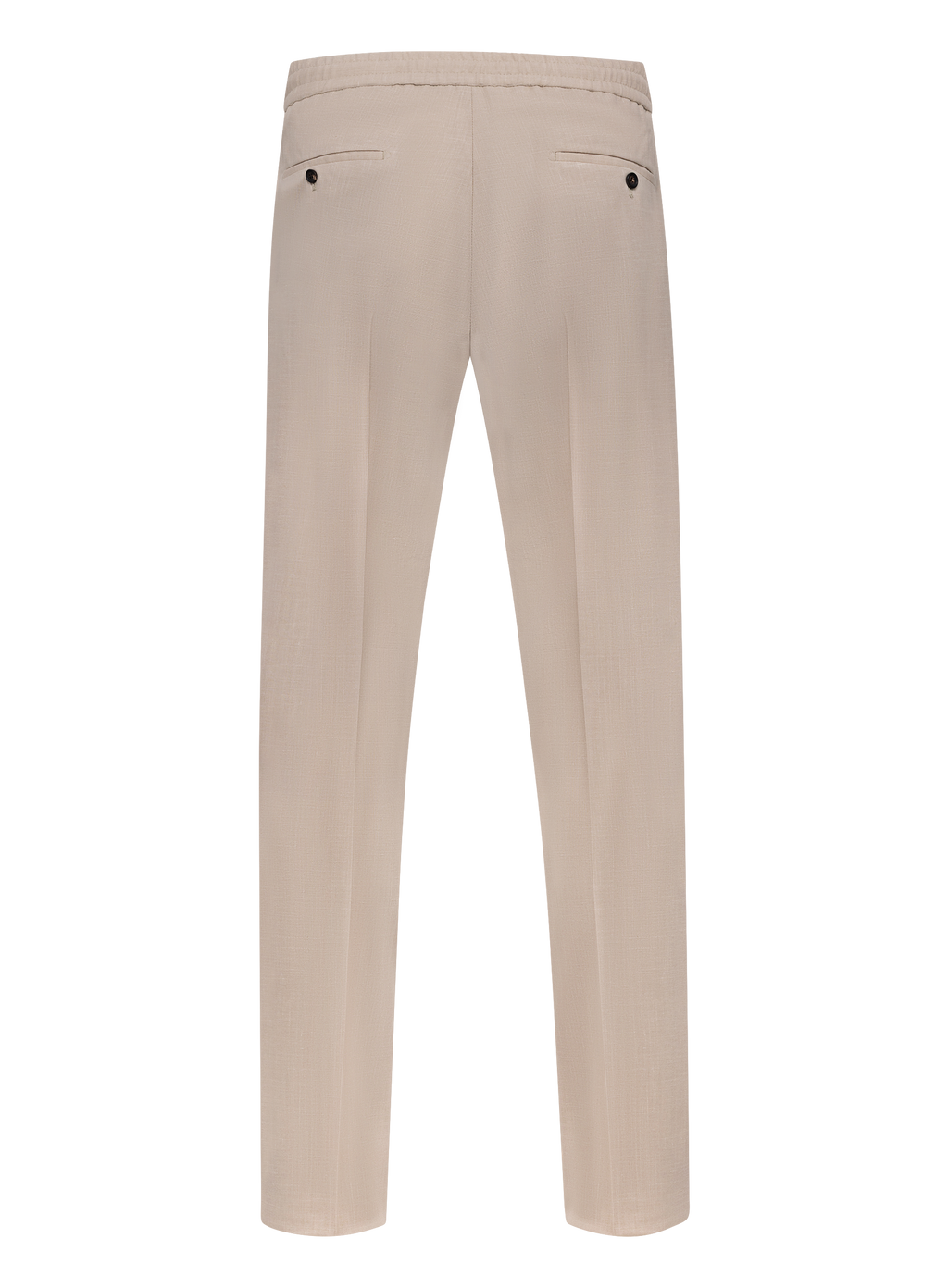 Broek van scheerwol, zijde en linnen (Loro Piana-stof) | Beige