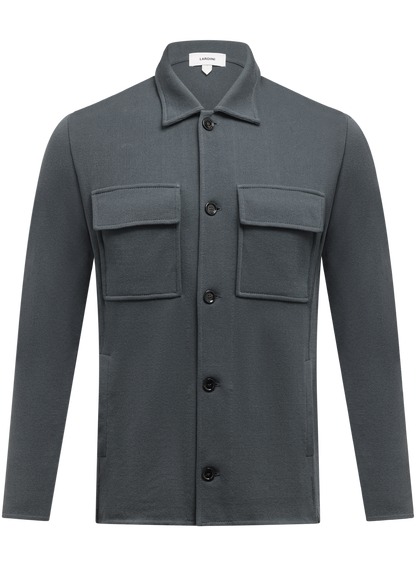 Katoen overshirt | Blauw