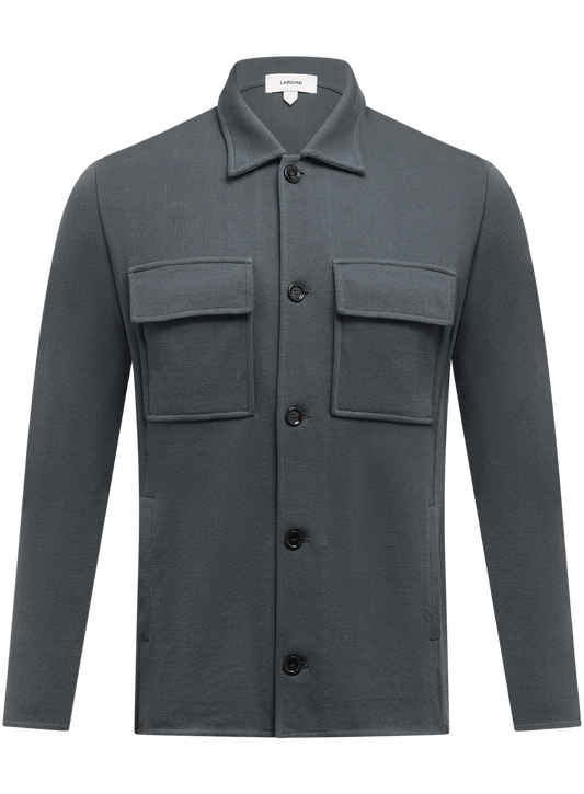 Katoen overshirt | Blauw