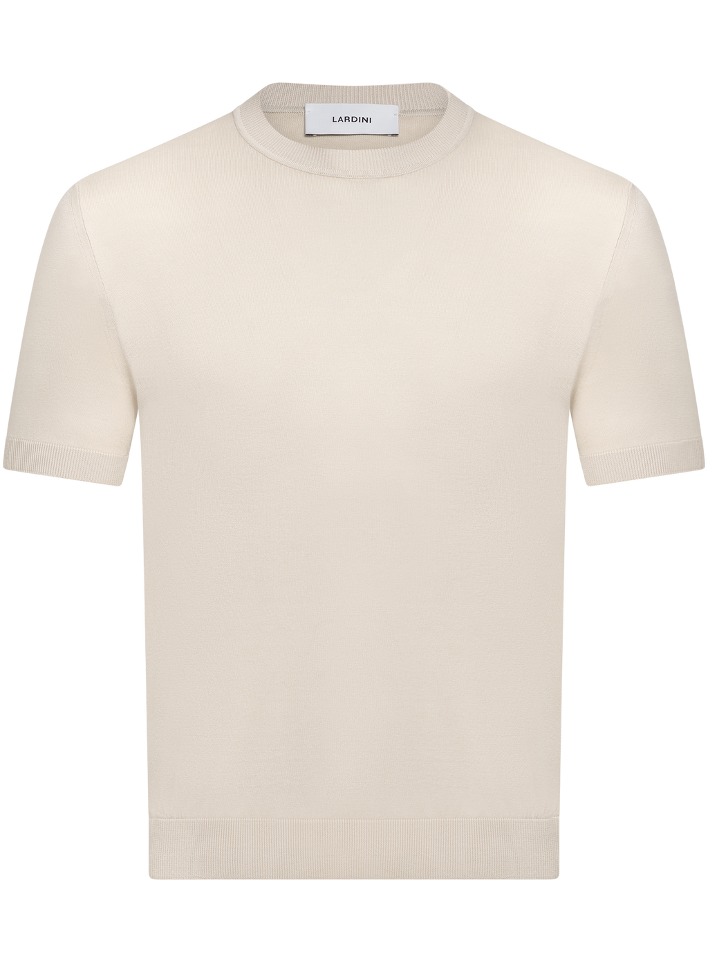 T-shirt van zijde | Beige